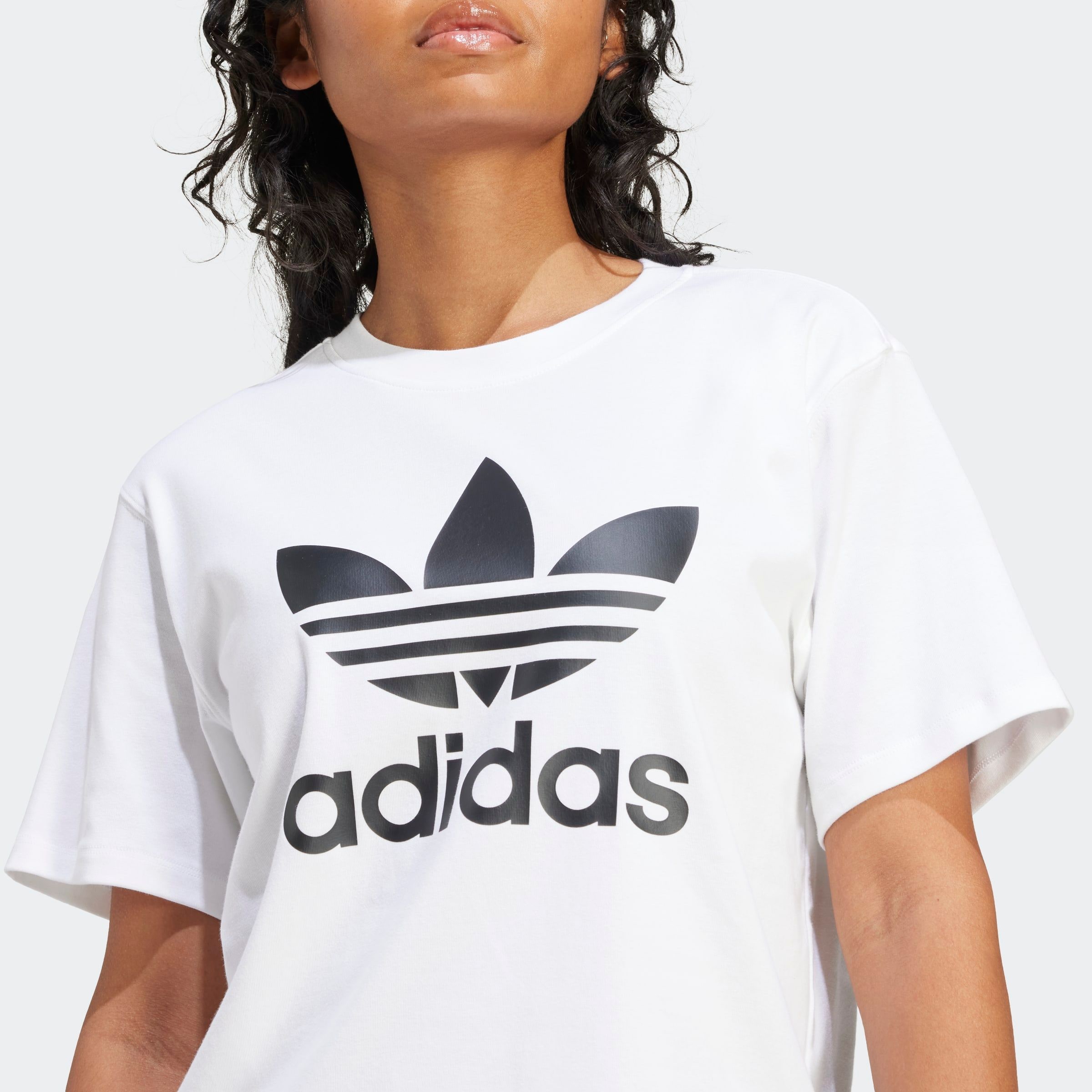 adidas Originals T-Shirt »TREFOIL TEE«, Basic Shirt mit großem Trefoil Logoprint