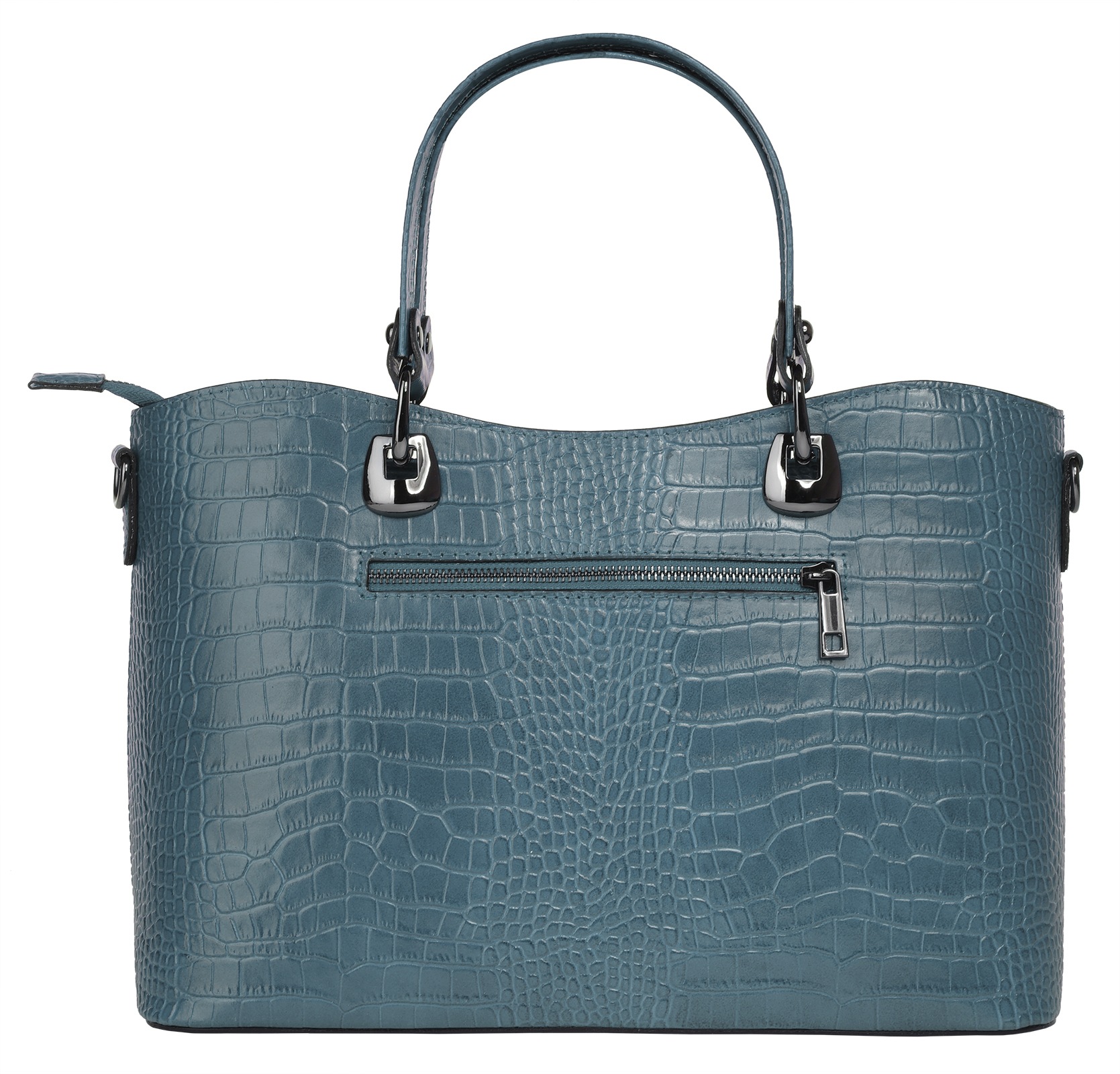 Cluty Henkeltasche, echt Leder, Made in Italy