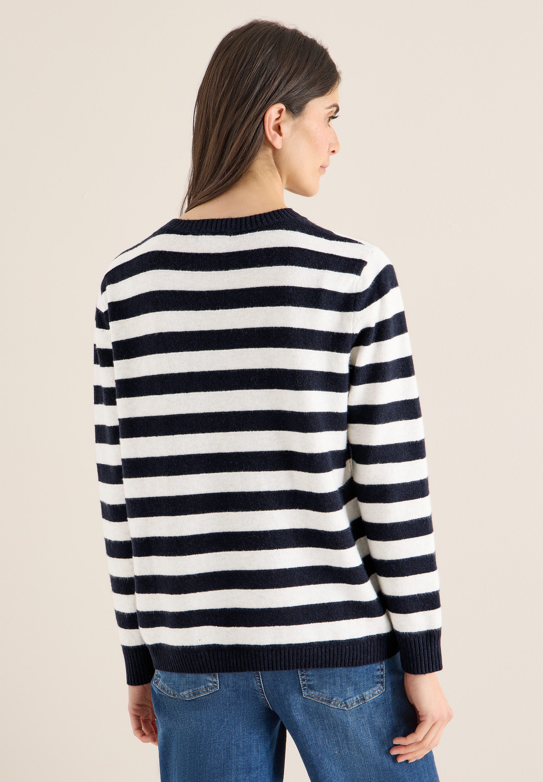 Thumbnail - Cecil Rundhalspullover Feinstrick