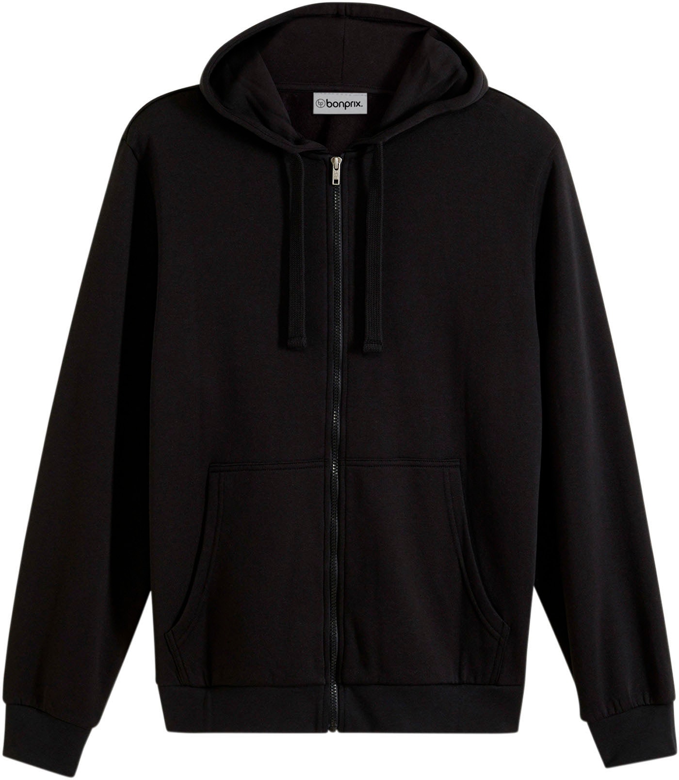 bonprix Kapuzensweatjacke »Kapuzen-Sweatjacke mit Reißverschluss« mit Kapuze, mit Reißverschluss, mit Kängurutaschen, Regular Fit