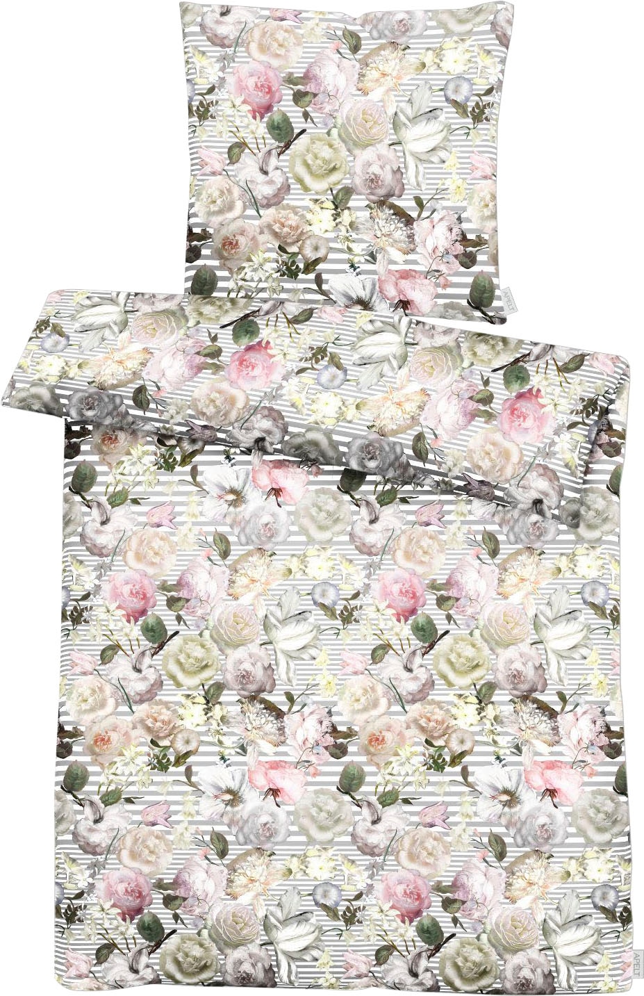 APELT Bettwäsche "Cosima" 2 Stk. tlg. Blumige Rosenträume und Boudoir-feeli günstig online kaufen