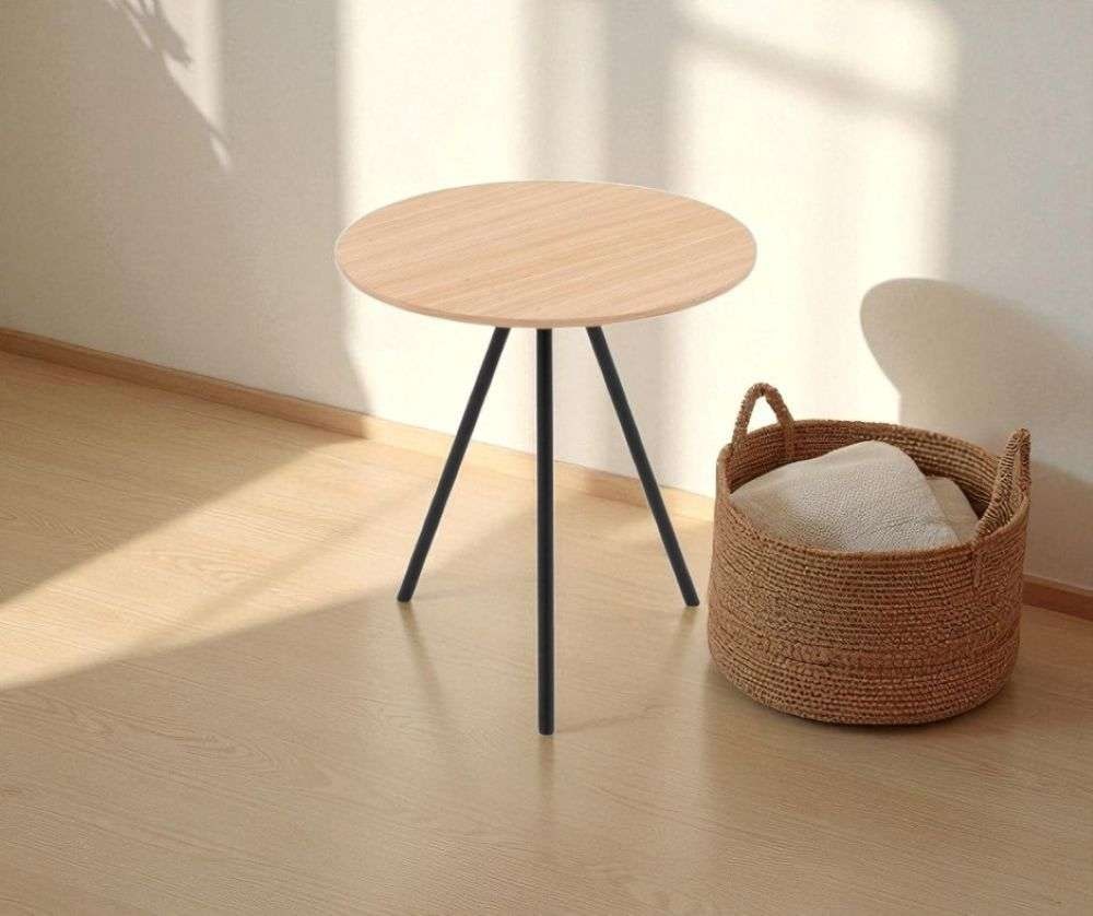 Couchtisch HOME AFFAIRE, B:40cm H:41,5cm T:40cmeiche, schwarz, schwarz, eiche, Wohnzimmer, Tische, "Simple, Kaffeetisch, Satztisch, Tisch,