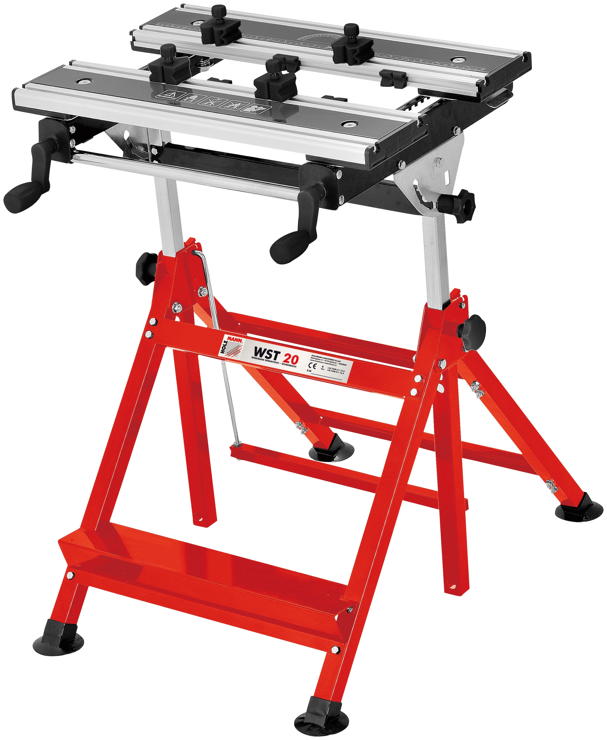 Holzmann Werkbank »WST20«, Höhe/Länge: 73,5-102,5x55 cm, inkl. verstellbare Spannbacken