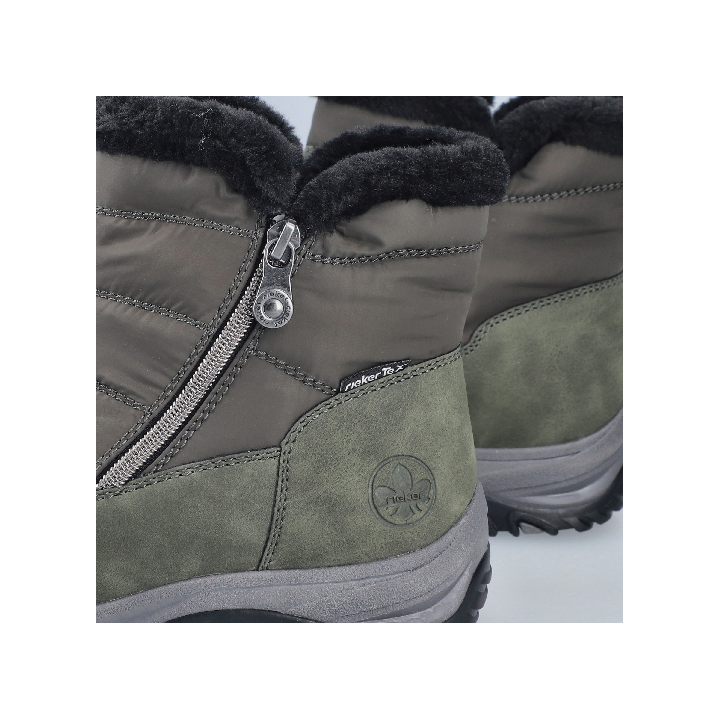Rieker Winterboots  Winterstiefelette, Snowboots mit Reißverschlüsse und Warmfutter