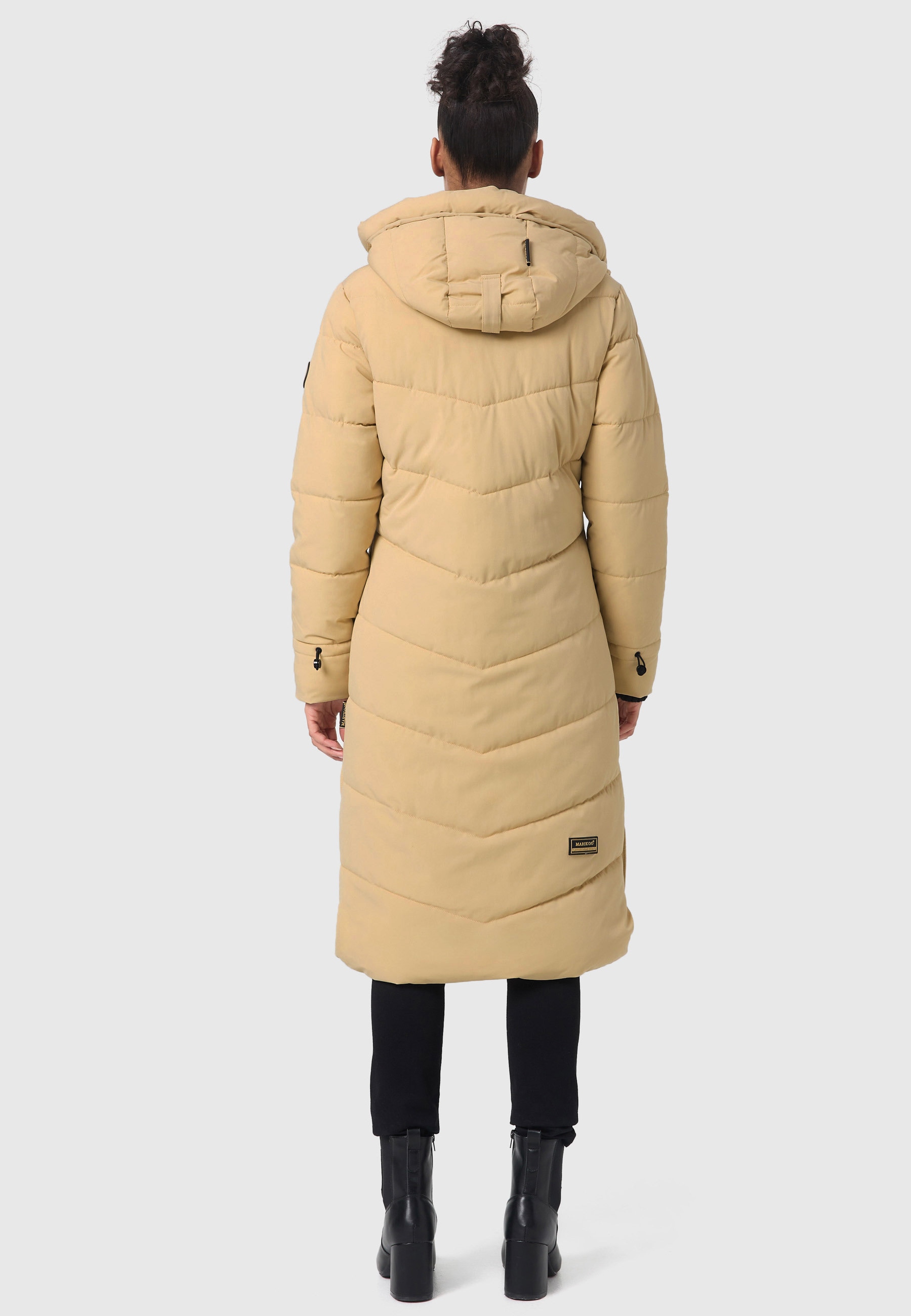 Marikoo Winterjacke »Benikoo«, mit Kapuze, langer Winter Mantel gesteppt