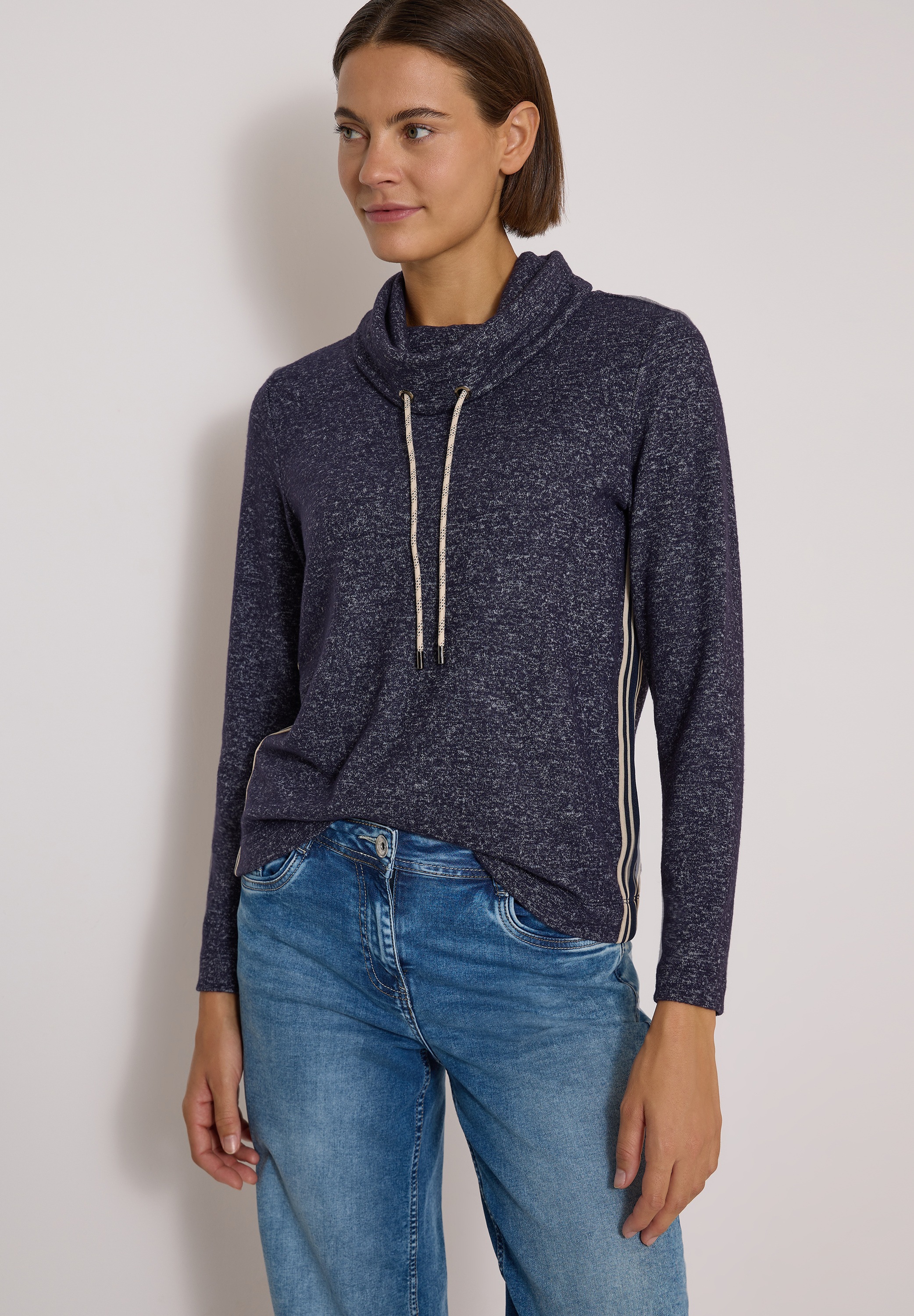 Cecil Langarmshirt in Unifarbe