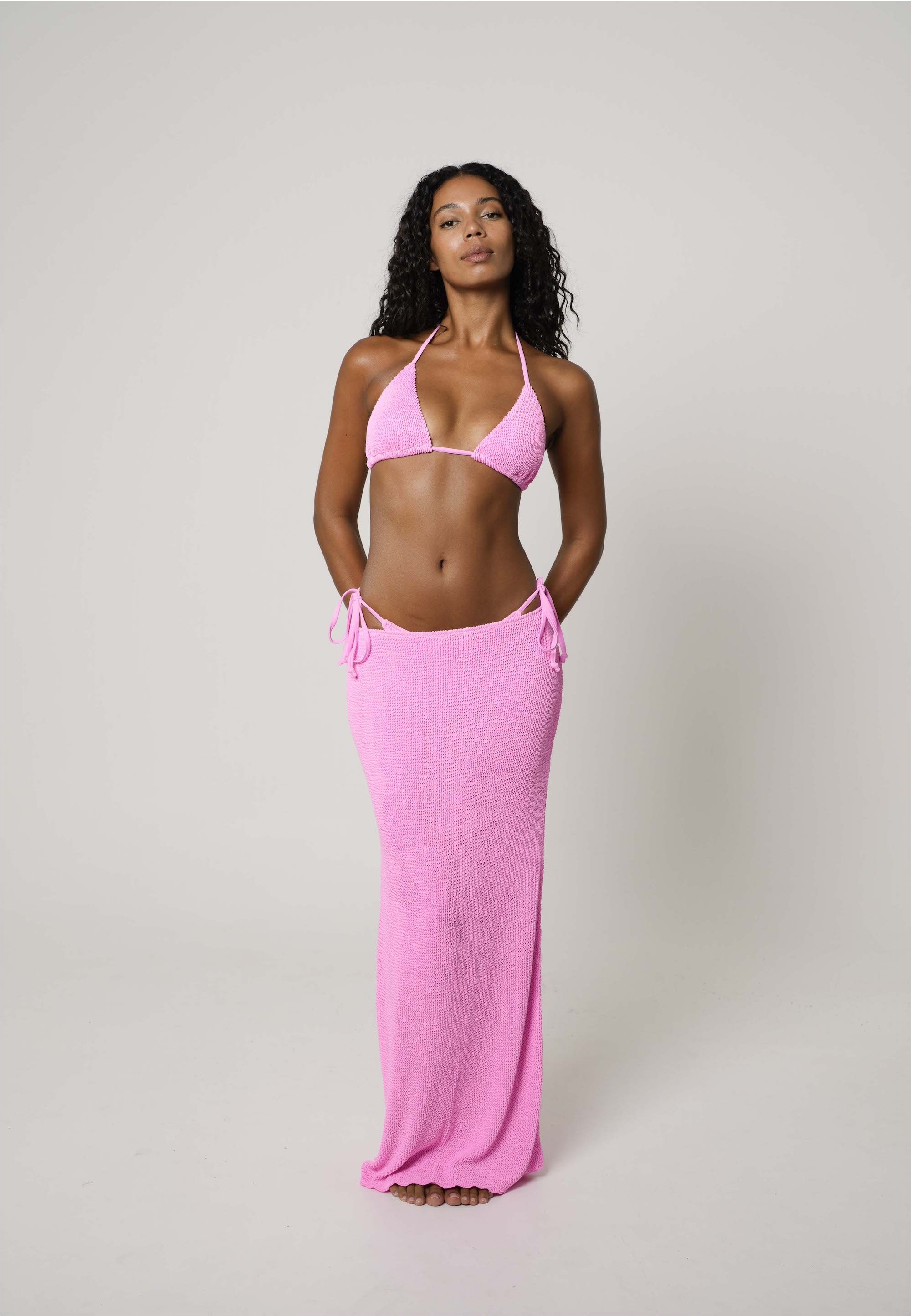 Moda Minx Sommerrock »Scrunch Long Maxi Skirt«, mit strukturiertem Scrunch-Material