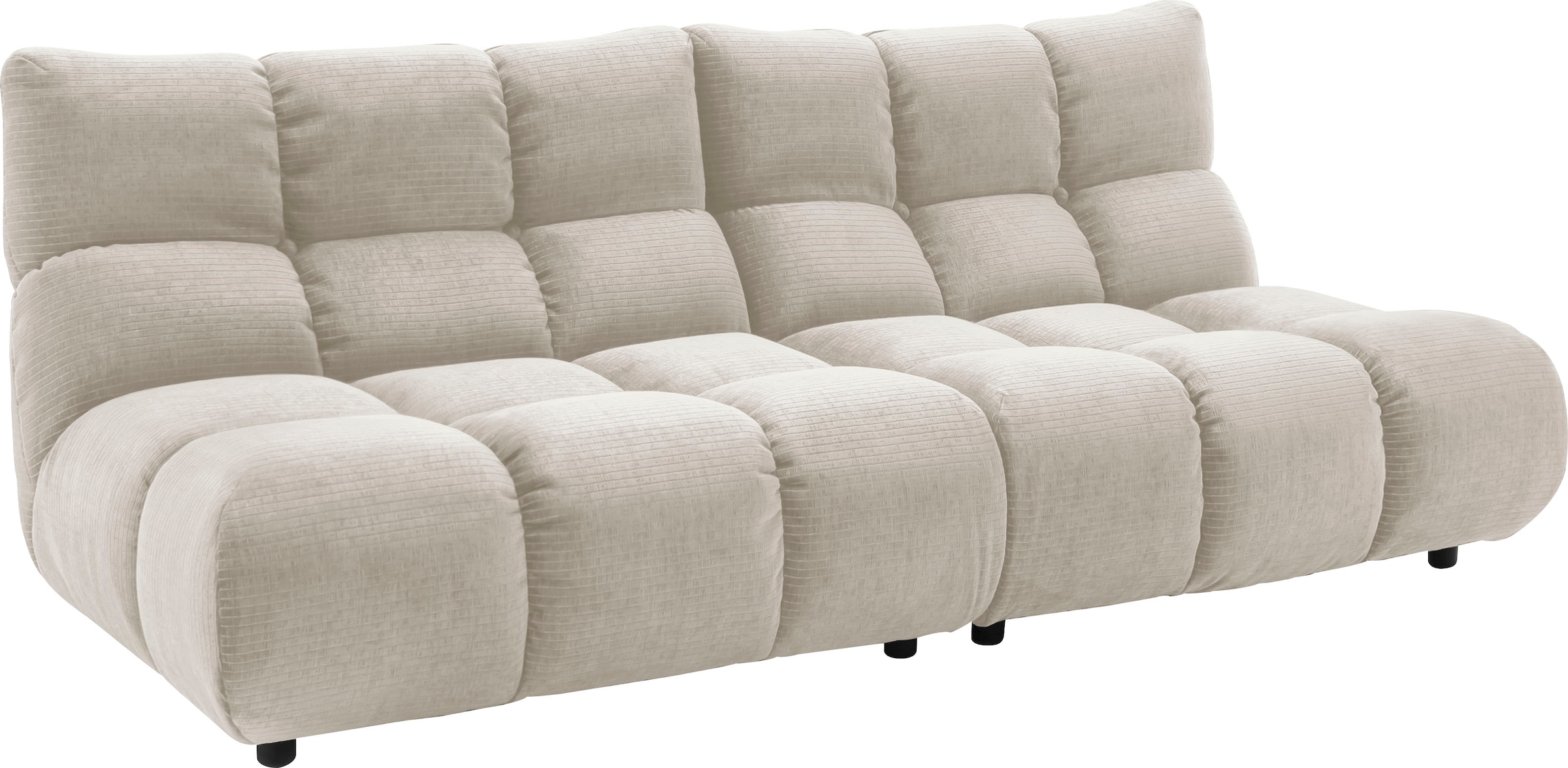 Home affaire 3-Sitzer »Cozy Bubble, mit eleganter Steppung, Breite 220cm« stilvolles Design & hoher Sitzkomfort für dein Zuhause