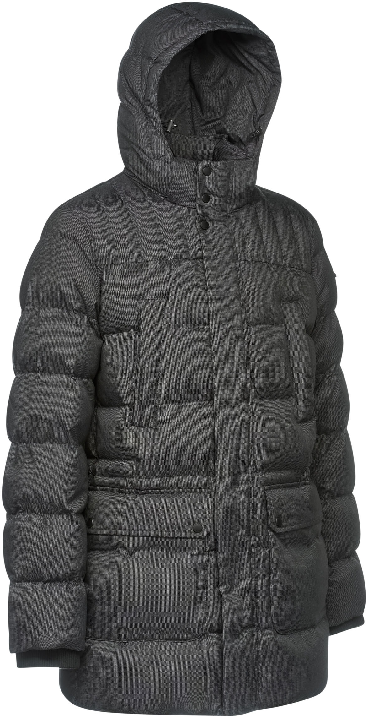 Geox Langjacke "SANFORD", mit Kapuze, in melierter Optik, 4 Taschen, Kapuze günstig online kaufen
