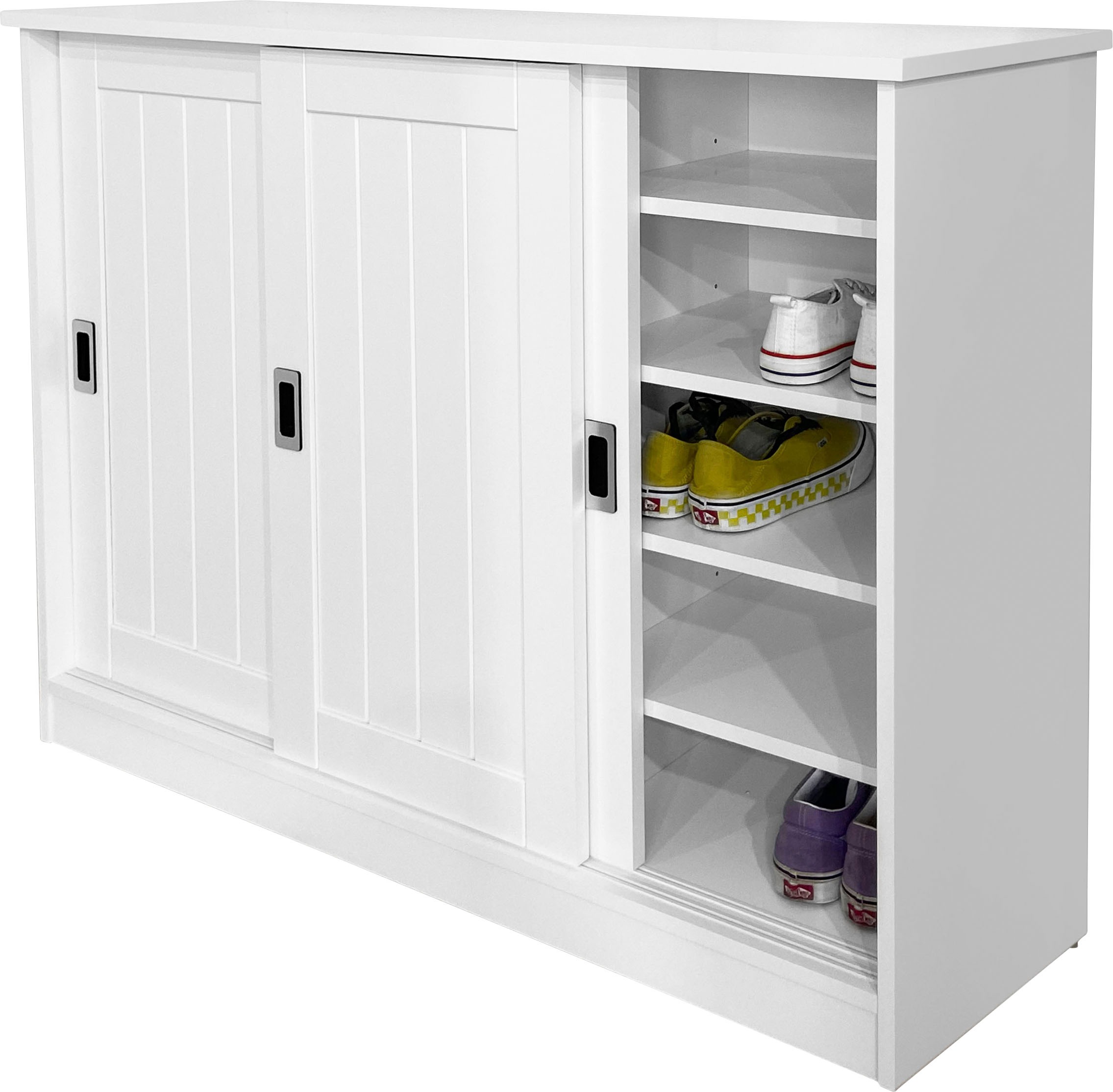 Home affaire Schuhkommode »Nekso«, aus MDF, 3 Schiebetüren, Breite 118 cm, FSC®-zertifiziert
