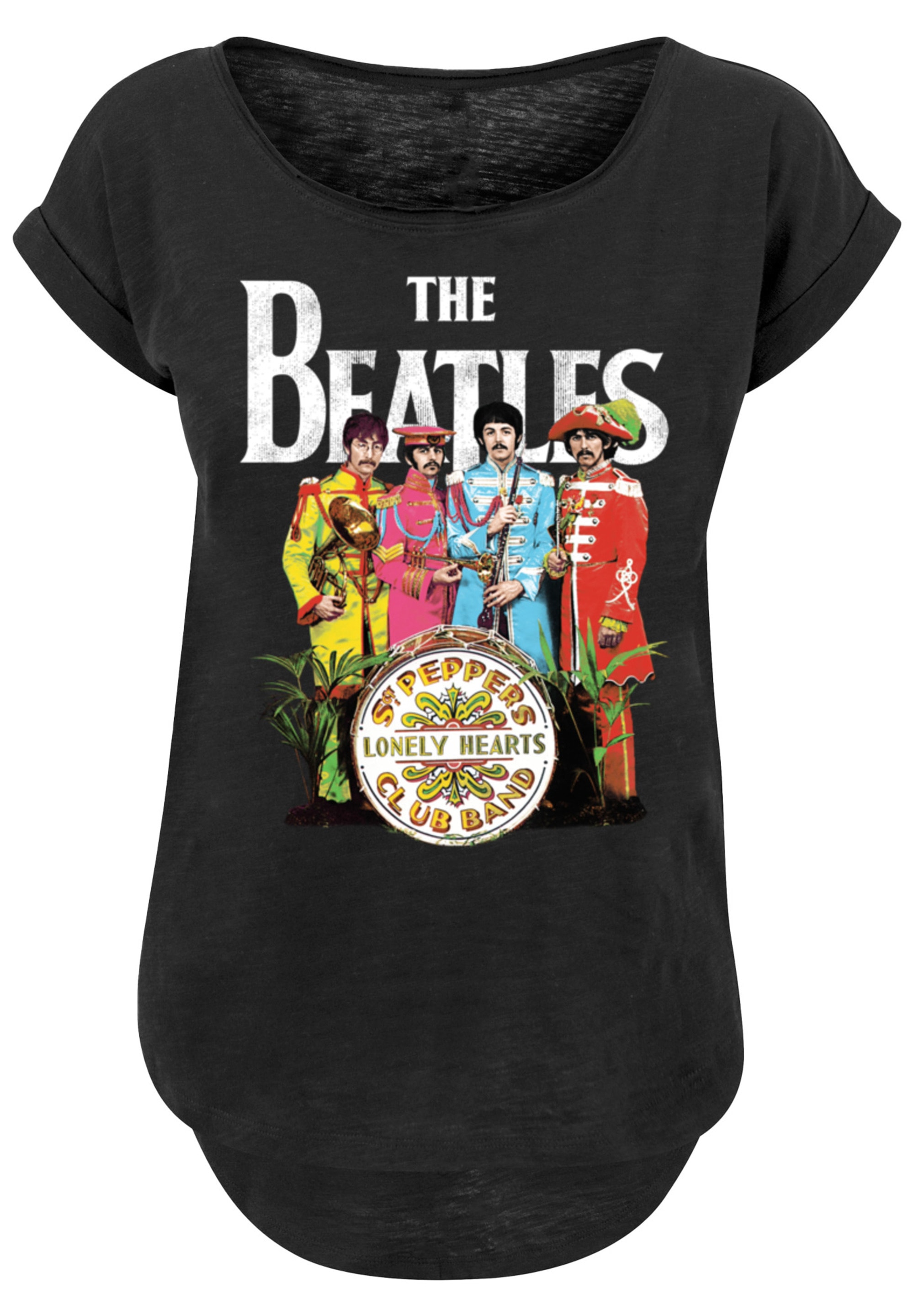 F4NT4STIC T-Shirt »The Beatles Band Sgt Pepper Black«, Print