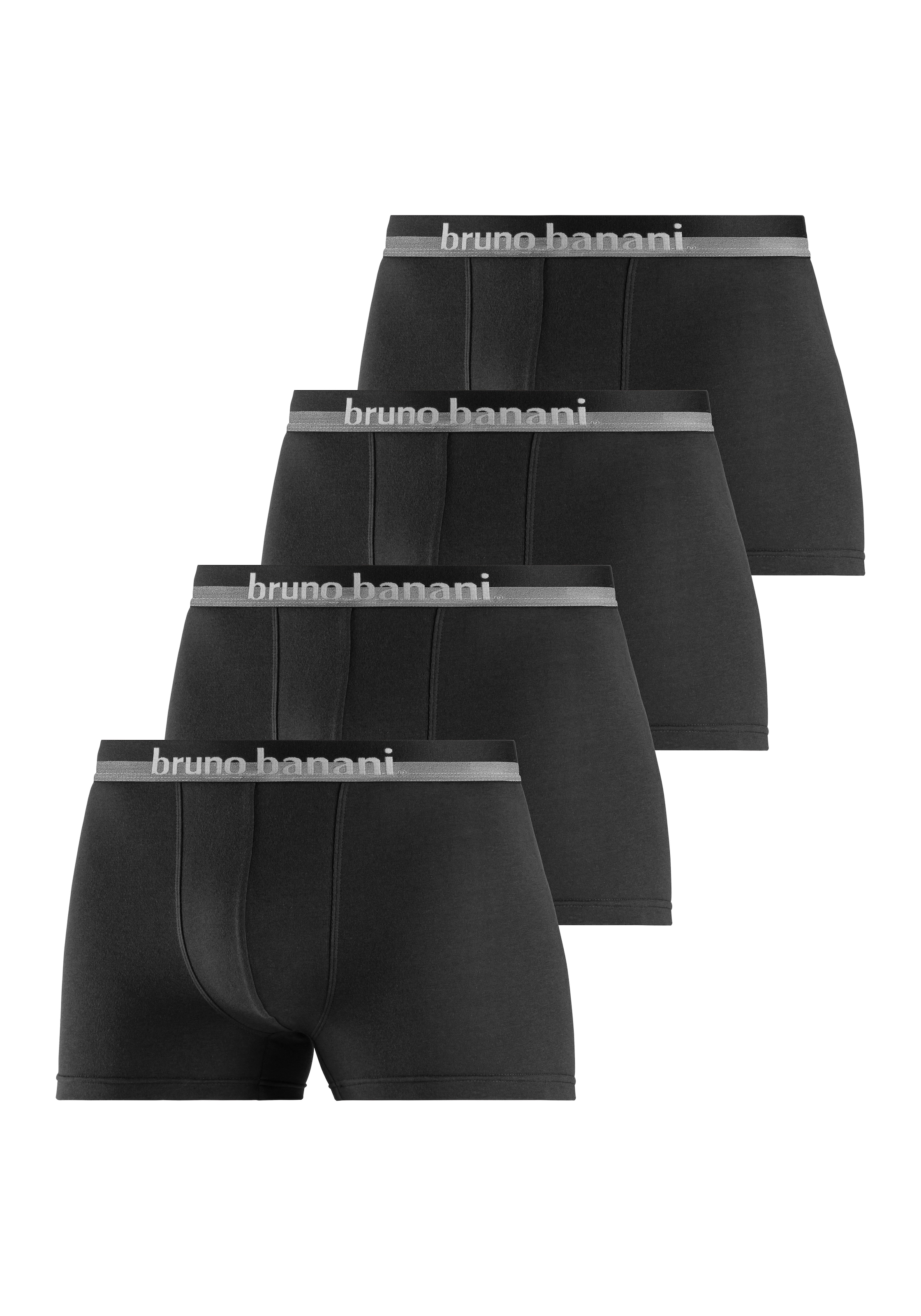 Bruno Banani Boxer "Boxershorts für Herren", 4 Stk. mit erhabenem Logo-Druc günstig online kaufen