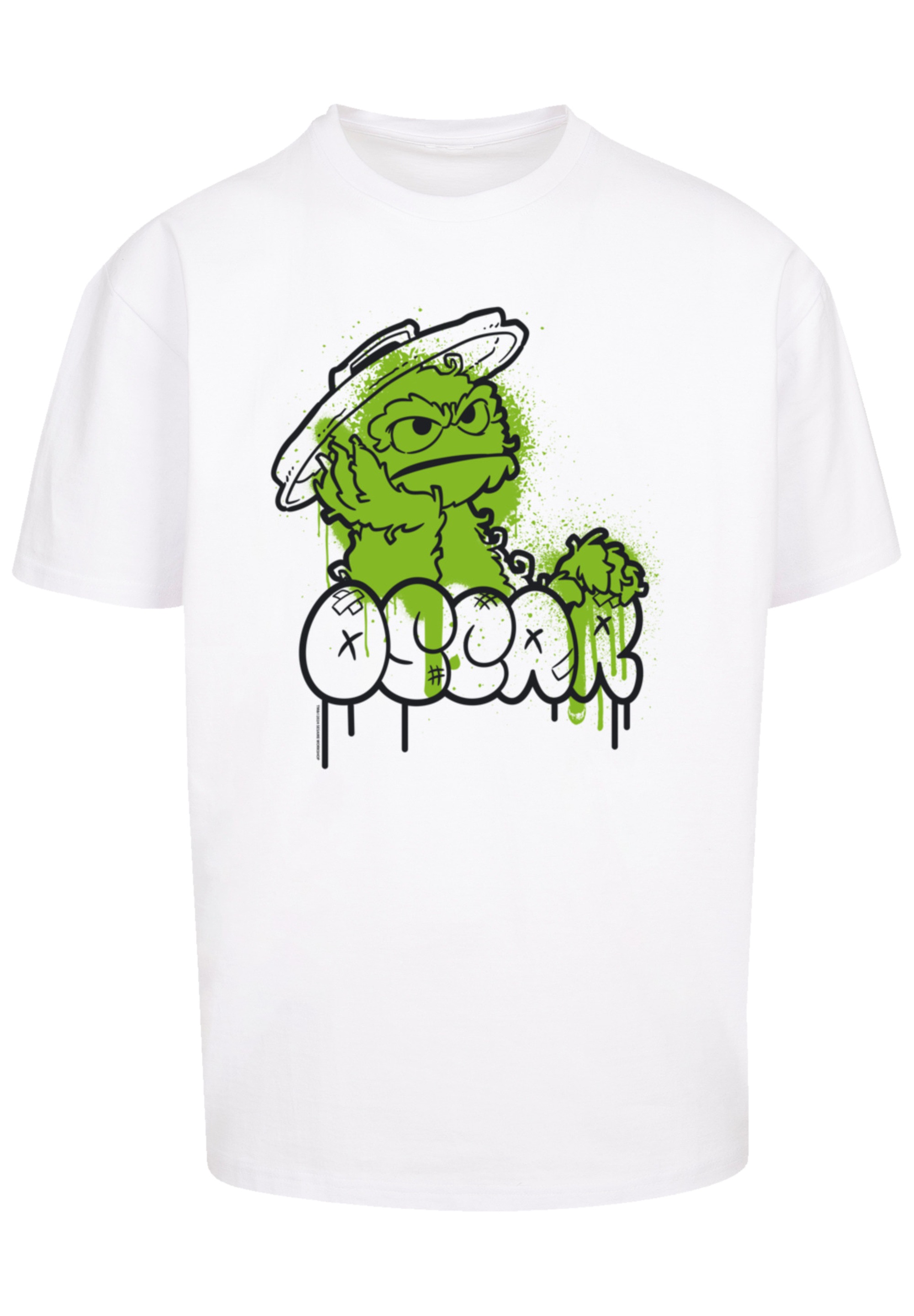 F4NT4STIC T-Shirt »Sesamstraße Oscar Graffiti«, Premium Qualität