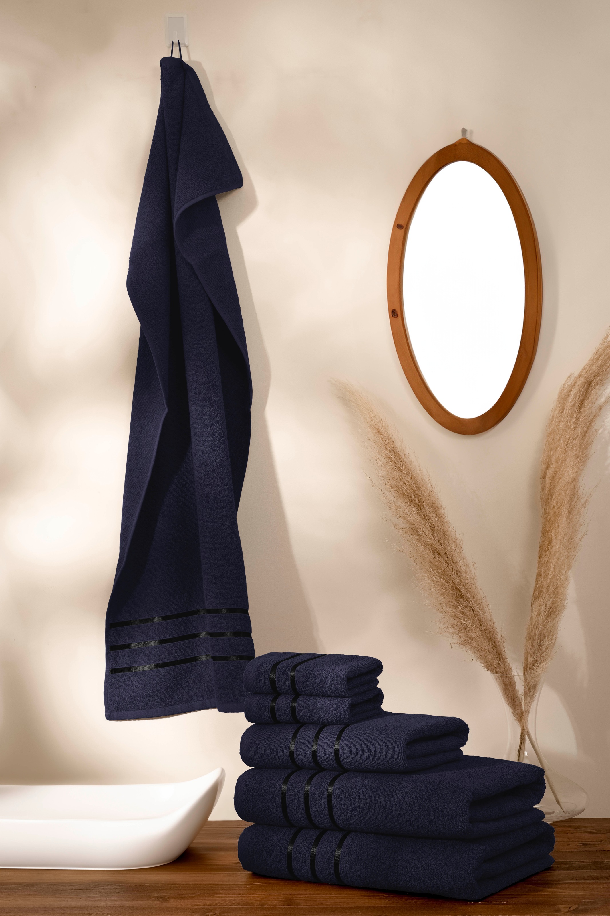 Bruno Banani Handtuch Set "Clement, Duschtücher, Handtücher, Seiftücher" Se günstig online kaufen