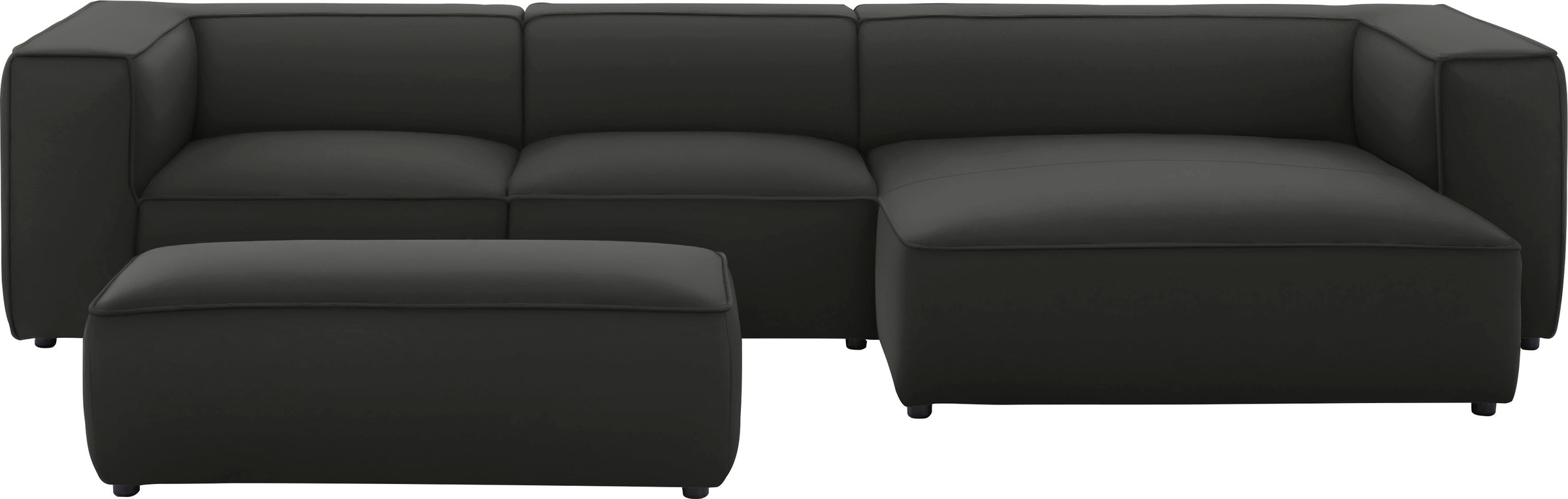 W.SCHILLIG Ecksofa »around-the-block«, mit eleganter Biese, mit Federkern, Breite 341 cm