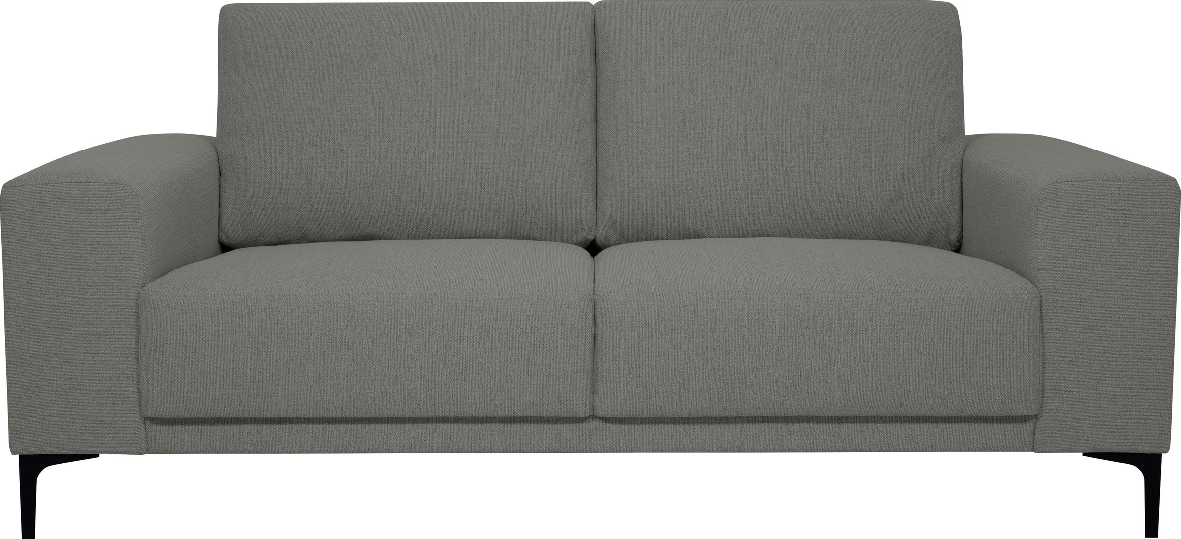Places of Style 2-Sitzer »Xander«, Breite 164 cm, Webstoff, Soft-Touch Chenille, schwarze Metallfüße
