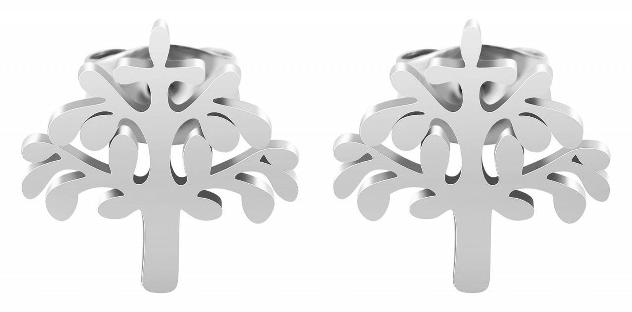 Adelia´s Paar Ohrhänger »Damen Ohrstecker aus poliertem Edelstahl«