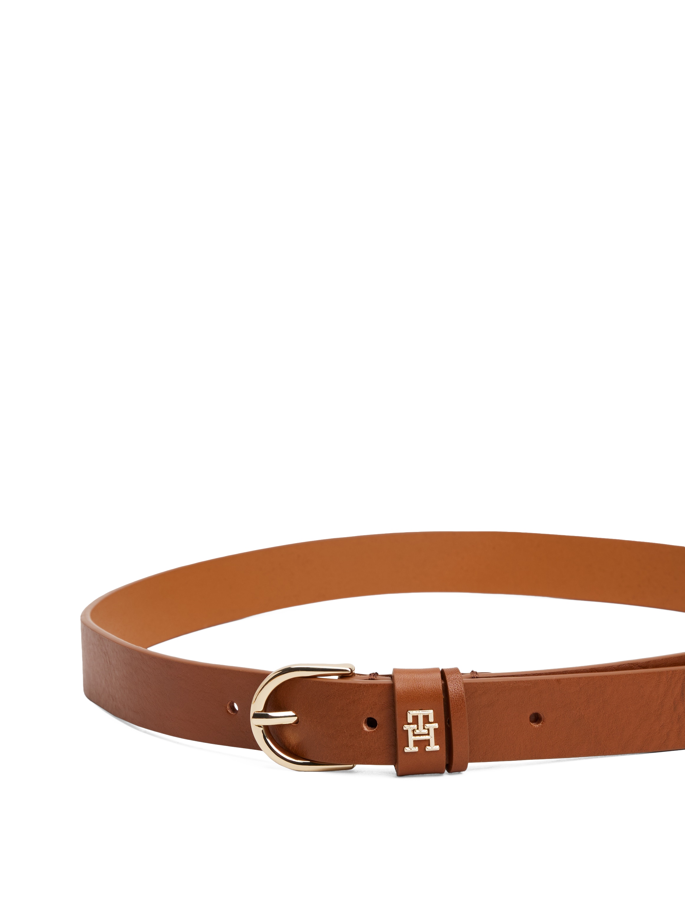 Tommy Hilfiger Ledergürtel "ESSENTIAL EFFORTLESS 2.5 GOLD" Logoemblem, weic günstig online kaufen