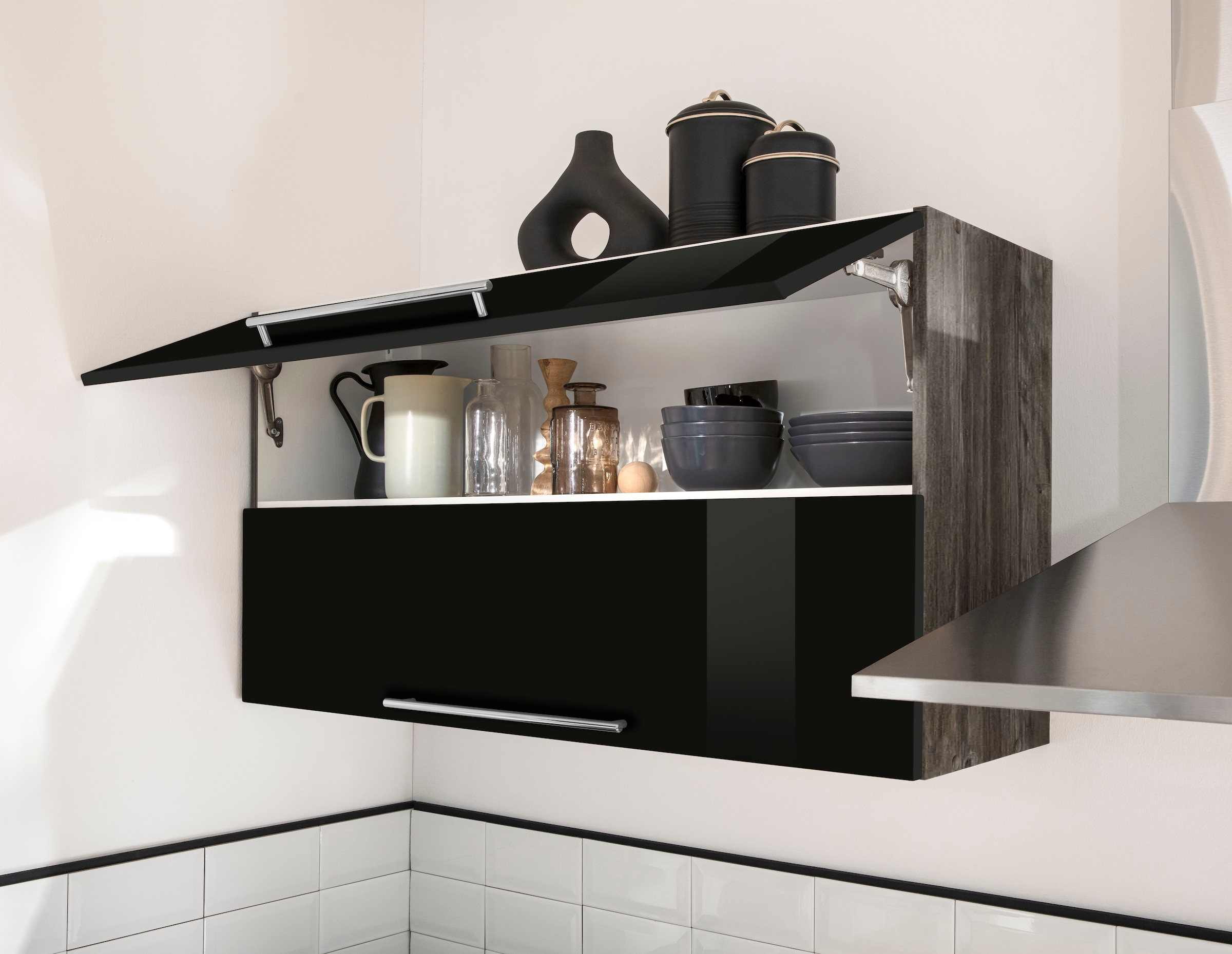 KOCHSTATION Winkelküche »Samos«, mit E-Geräten, Stellbreite 220/220 cm