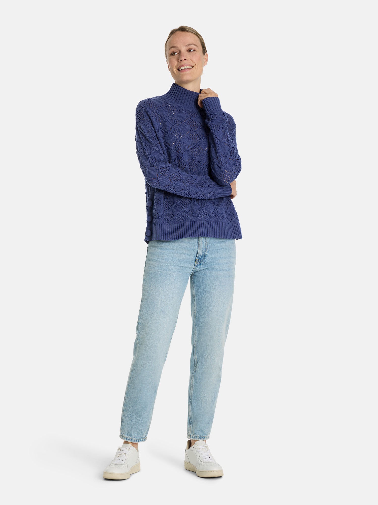 Thumbnail - Lieblingsstück Stehkragenpullover "ColineL" mit Baumwoll-Anteil