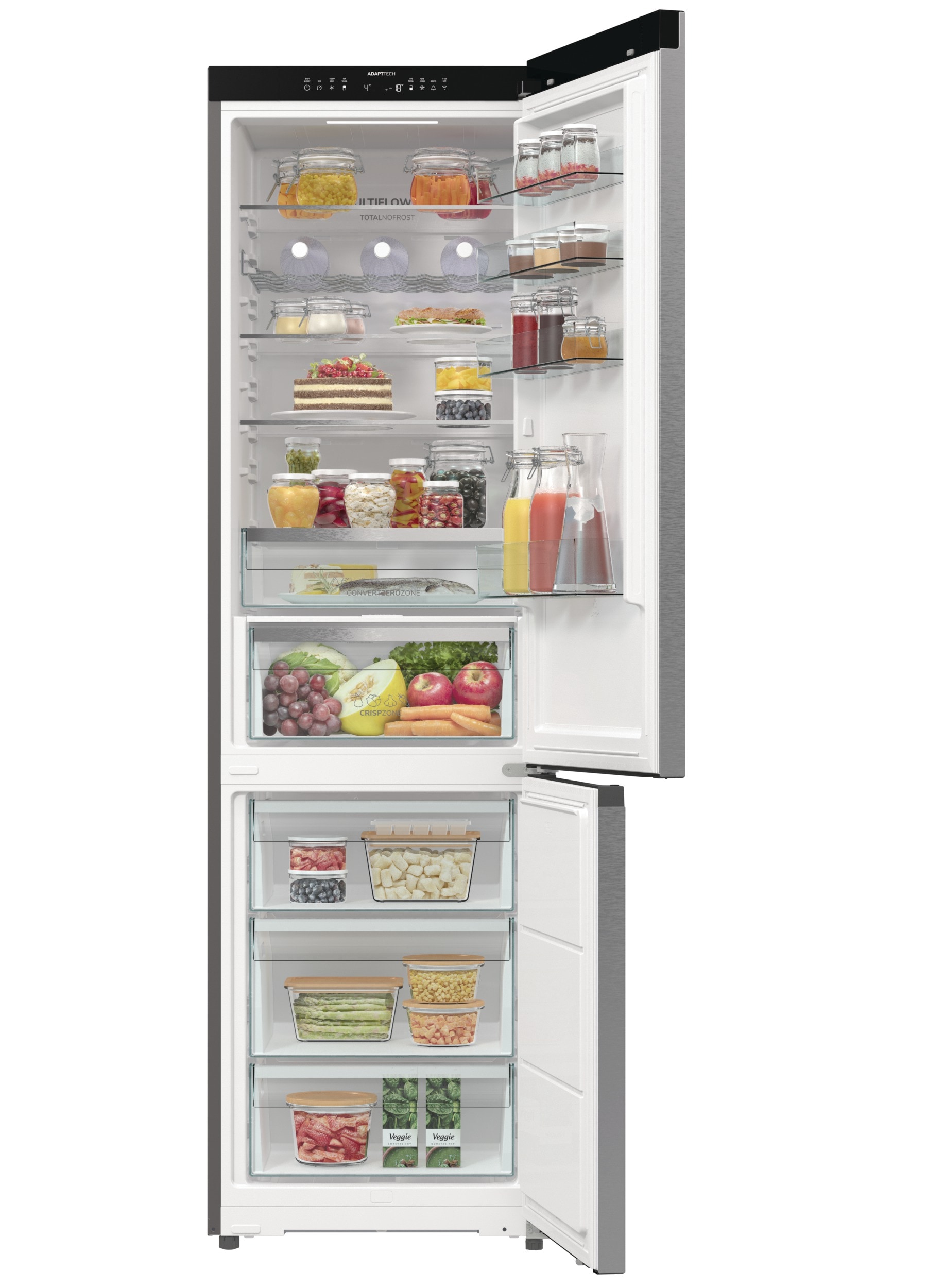 GORENJE Kühl-/Gefrierkombination »NRB620C6X4WFE«, Wifi - ConnectLife