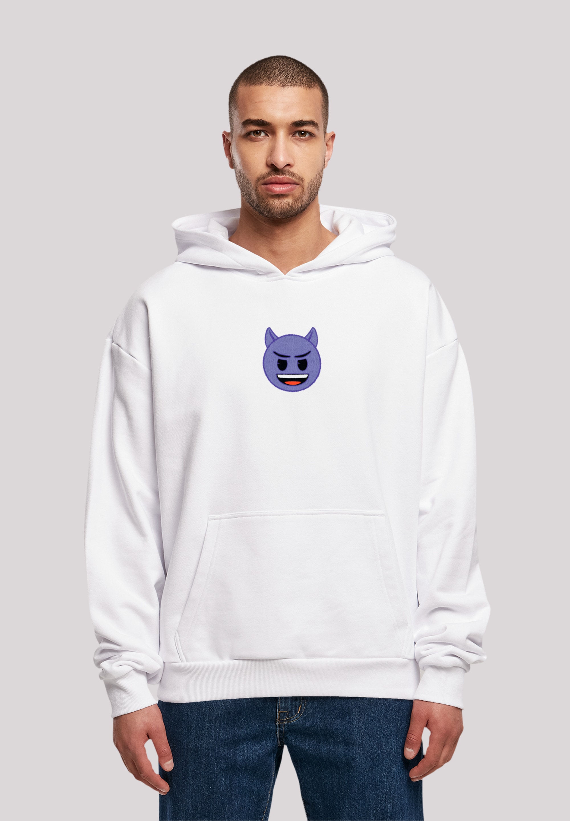 F4NT4STIC Kapuzenpullover "emoji couture evil smiling purple face", Premium günstig online kaufen