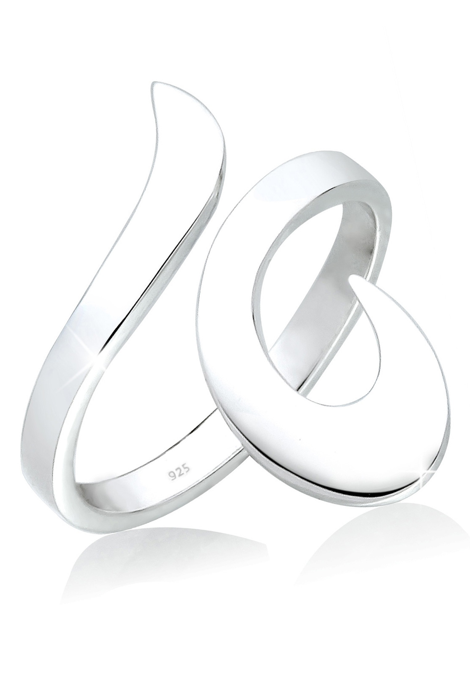 Elli Fingerring »Wickelring Verstellbar Ornament 925 Silber«