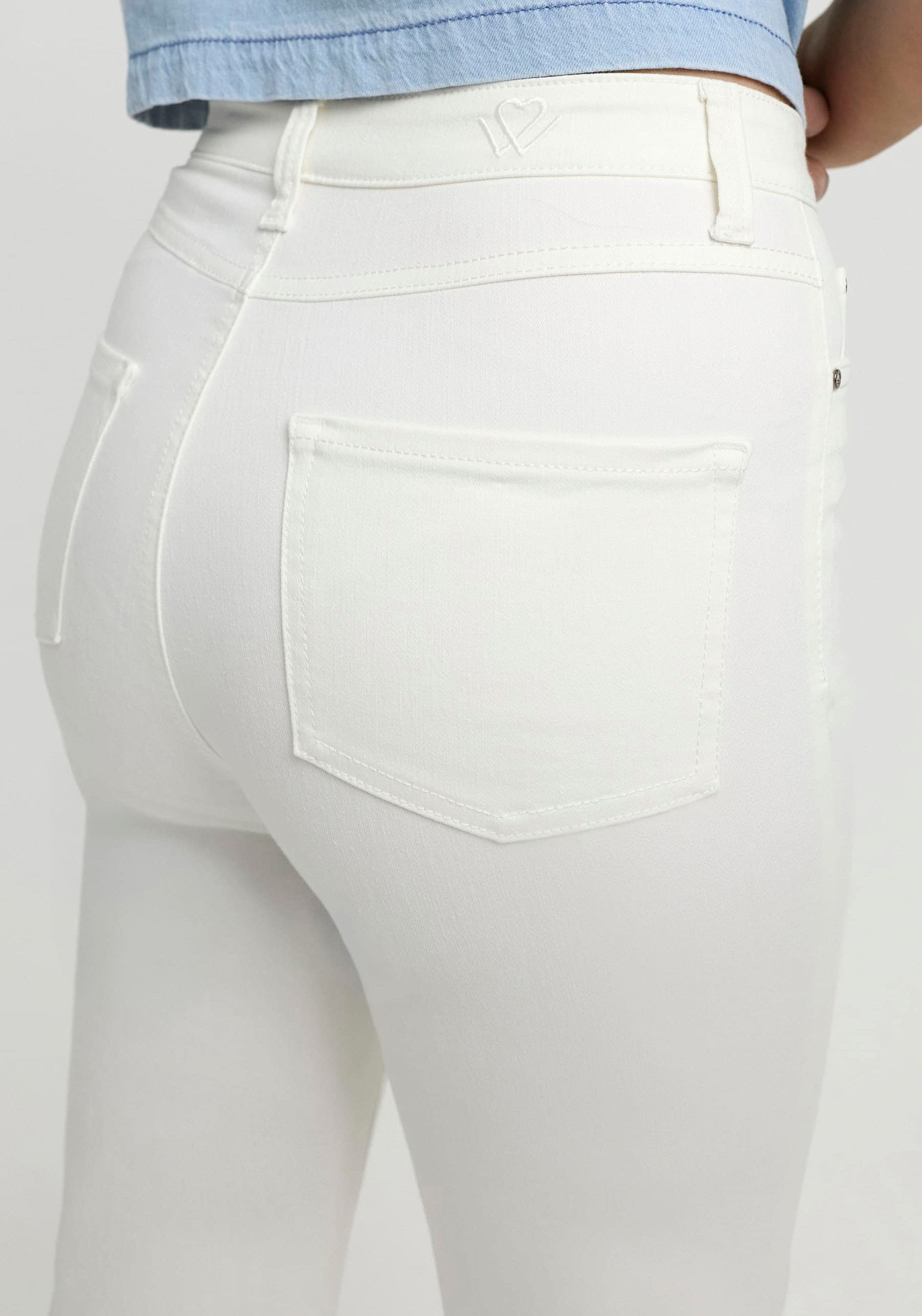 wonderjeans Bootcut-Jeans, mit hoher Taille