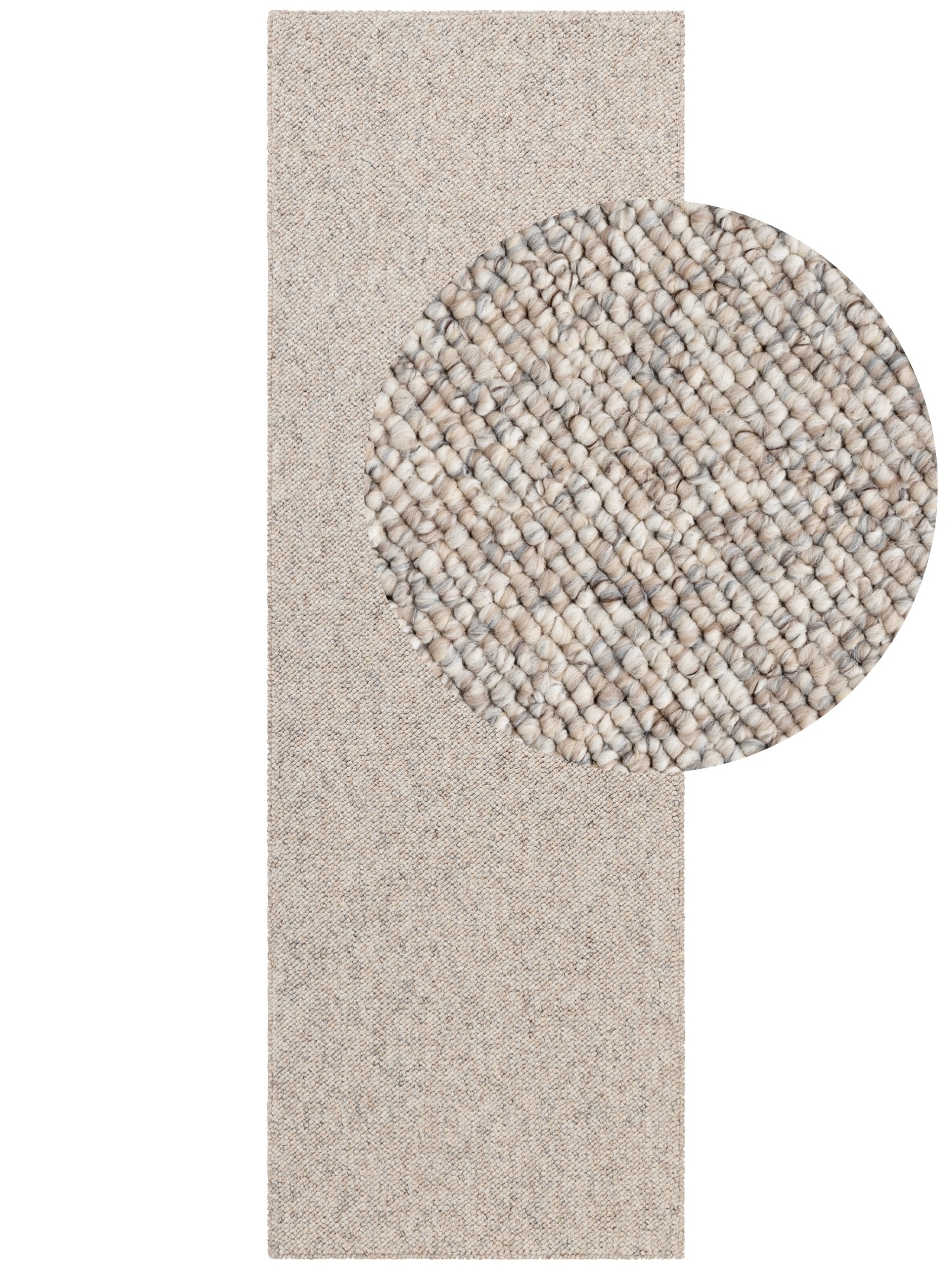 ELLE DECORATION Teppich »Rocco«, rechteckig, 10 mm Höhe, Läufer, waschbar, Wohnzimmer, Esszimmer, Woll-Optik