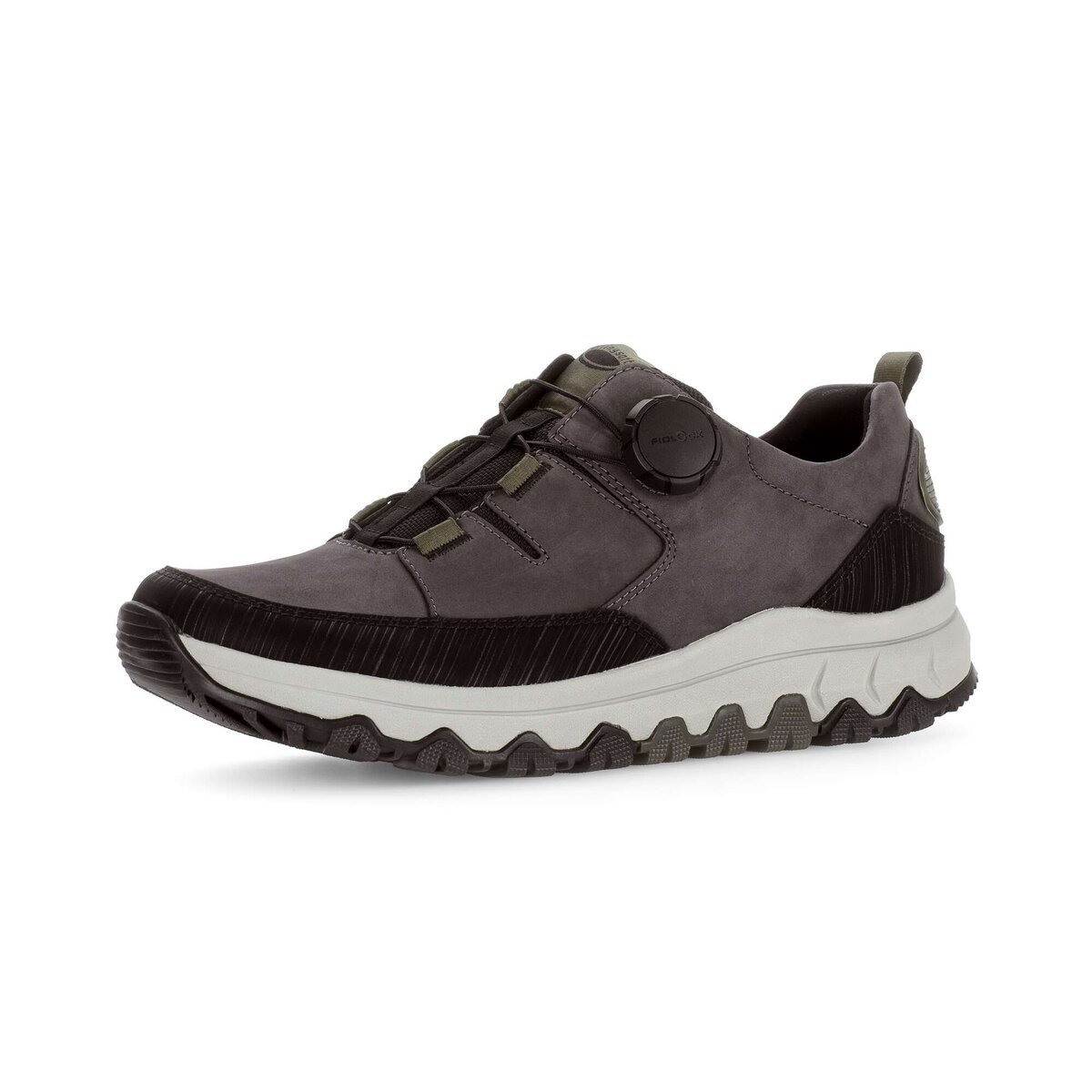 Sneaker GABOR "Sneaker low", Herren, Gr. 49,5, grau, Schuhe Sneaker