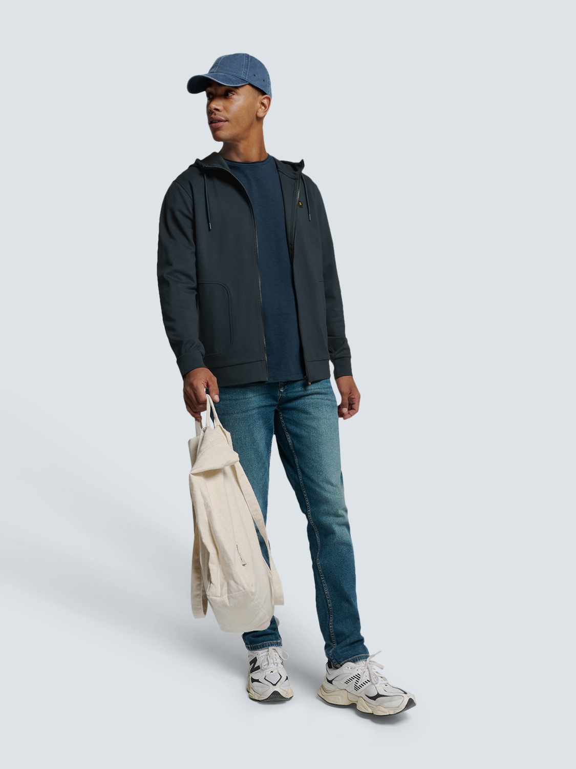NO EXCESS Sweater »No Excess Kapuzenweste mit Reißverschluss«
