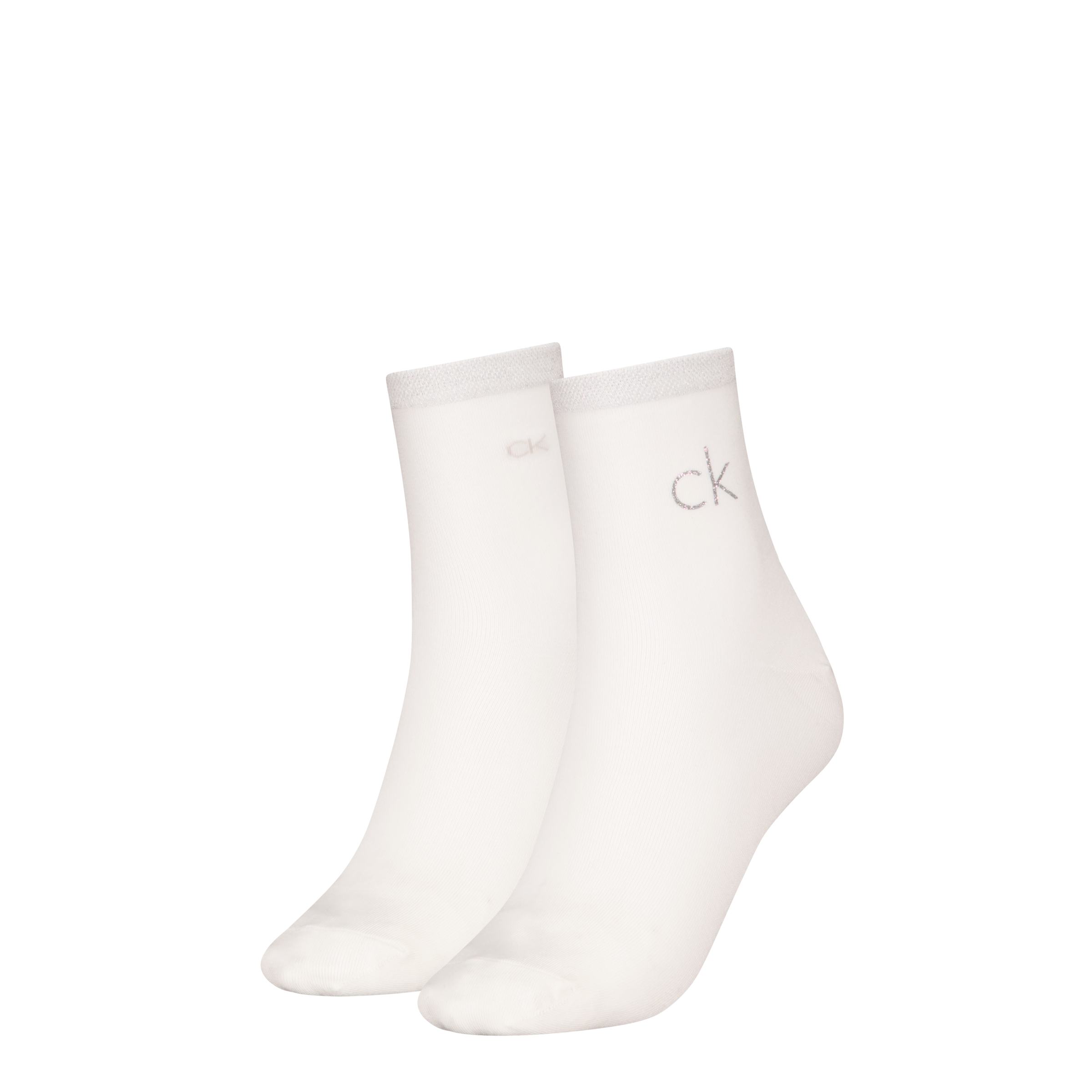 Calvin Klein Jeans Socken "CK WOMEN SHORT SOCK 2P SHINY LOGO" 2 Paar, 1x mi günstig online kaufen