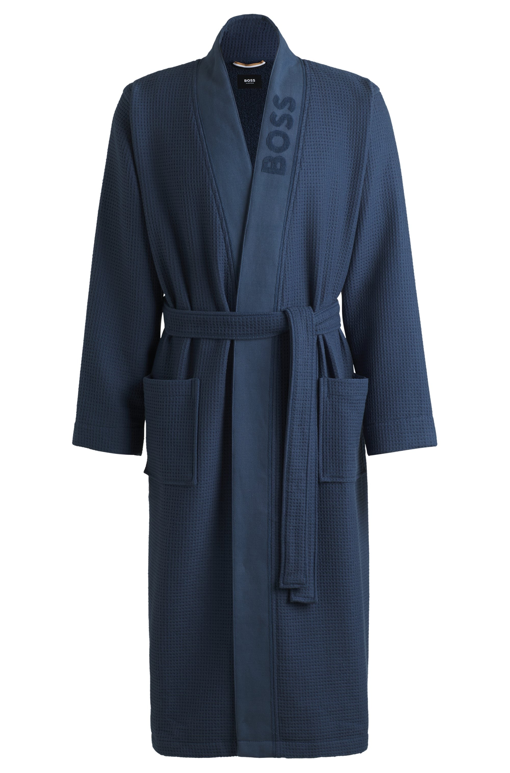 BOSS Chalatas »Waffle Kimono« su großem Log...