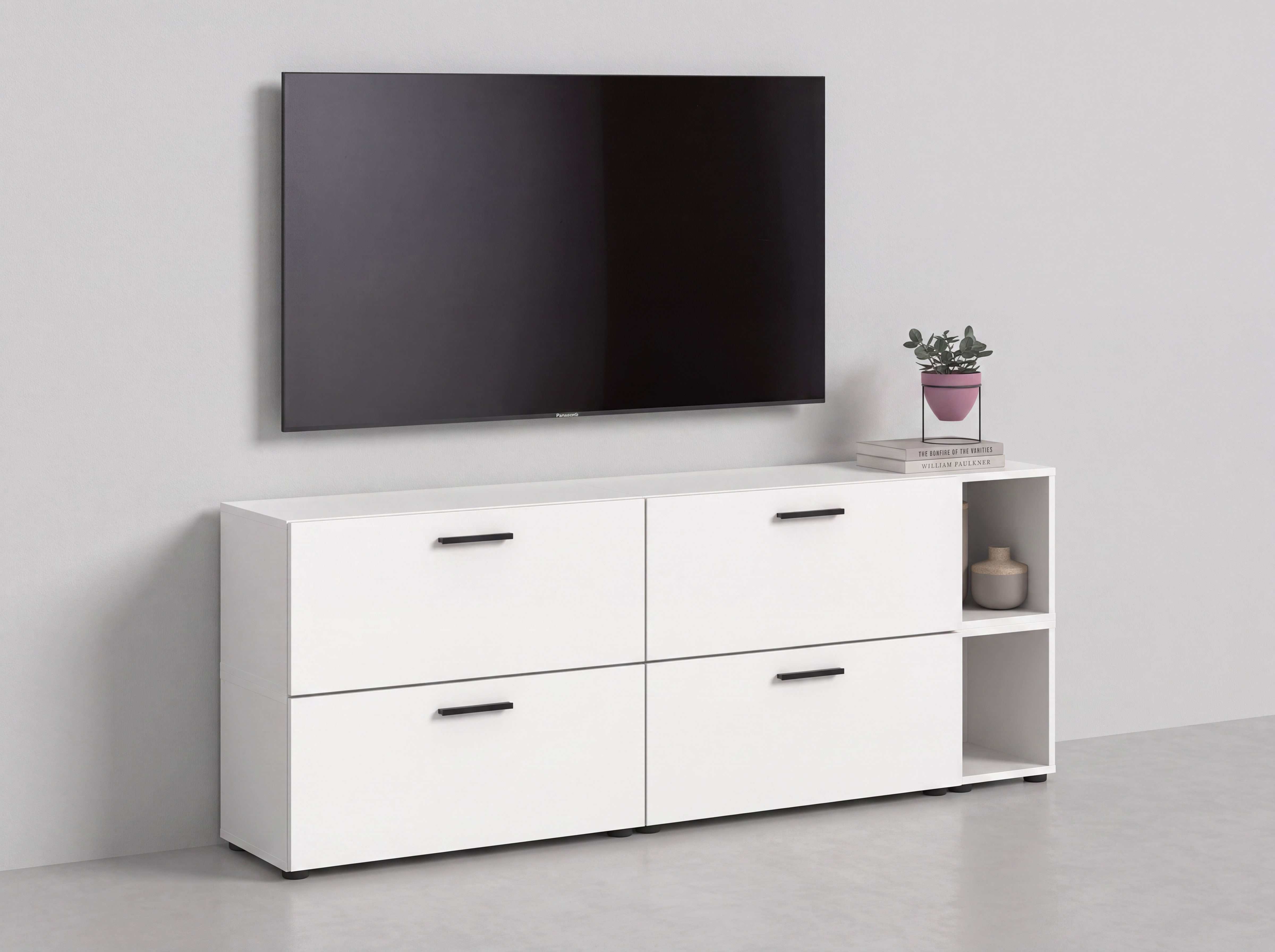 Home affaire Schrank-Set "ENESTE, 6-teilig, in verschiedenen Farben, individuell kombinierbar" verschiedenste Kombinationmöglichkeiten, stehend oder hängend, 2 Stk. tlg.