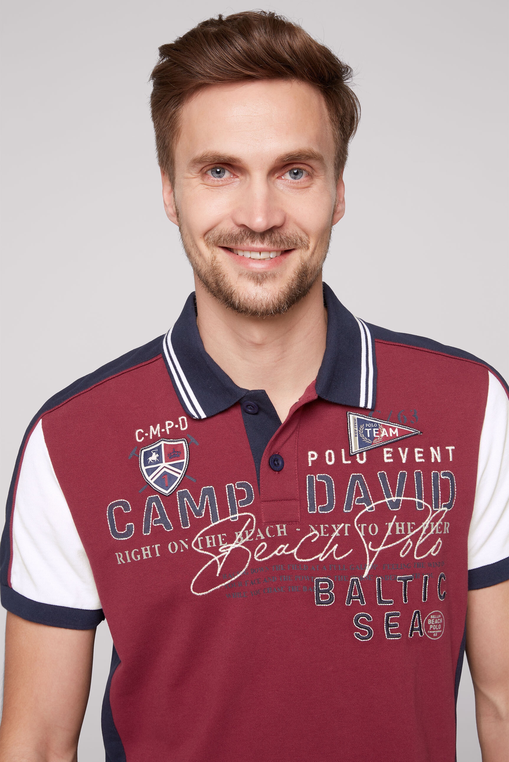 CAMP DAVID Poloshirt, aus Baumwolle