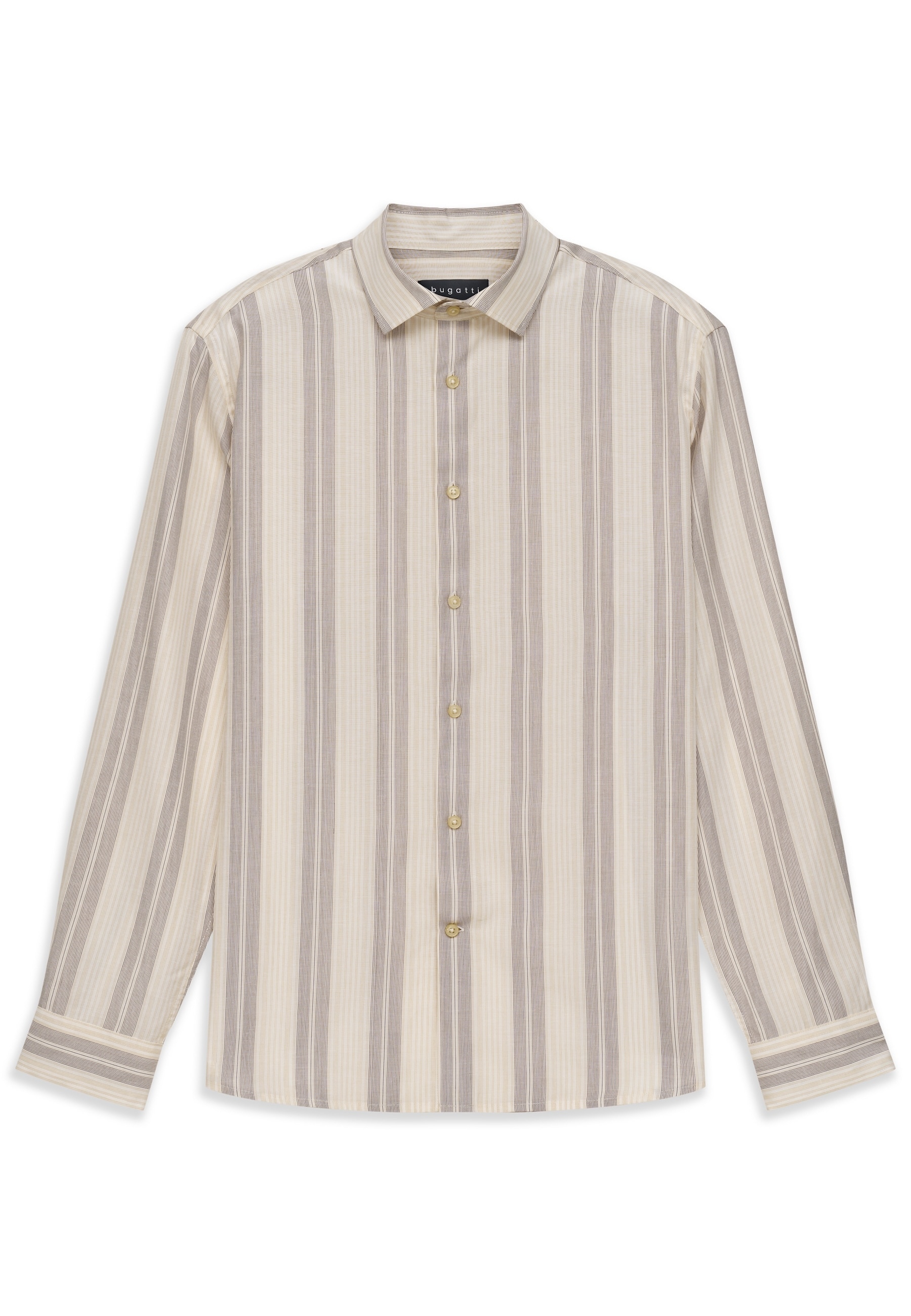 bugatti Businesshemd »Loose Fit« gestreift mit Kentkragen