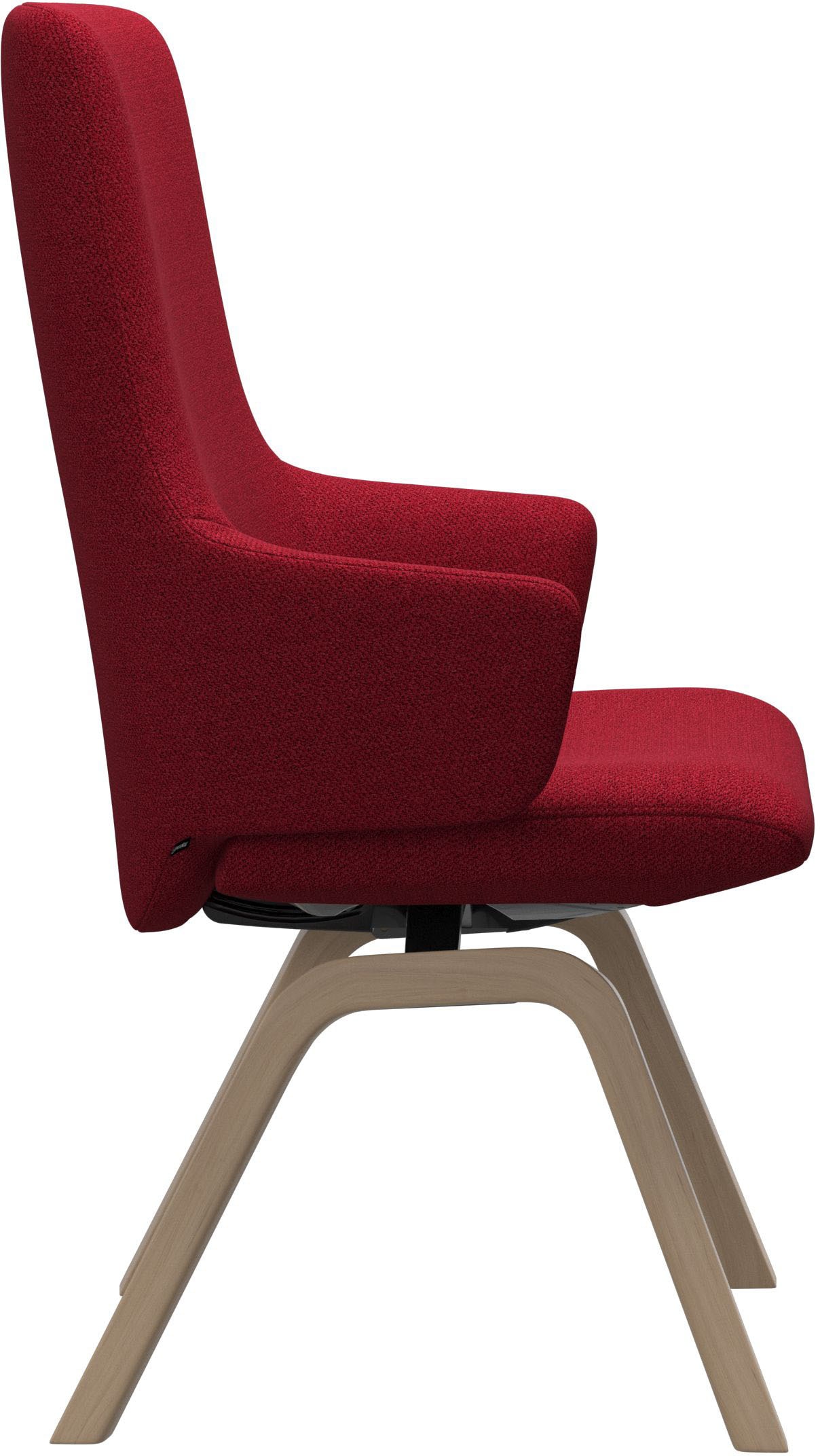 Stressless® Polsterstuhl »Laurel«, ROHLEDER Stoff Q2 FARON, High Back mit Armlehne, Größe L, mit schräggestellten Beinen