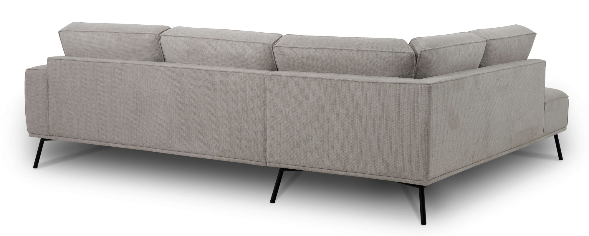 andas Ecksofa »Vosby«, Breite 260 cm, Chenille, mit dekorativer Kedernaht