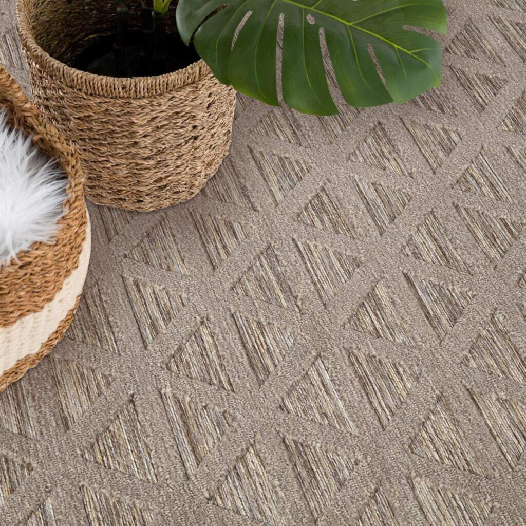 Carpet City Teppich »In-& Outdoorteppich Santorini 446, 3D-Effekt, Geo-Muster«, rechteckig