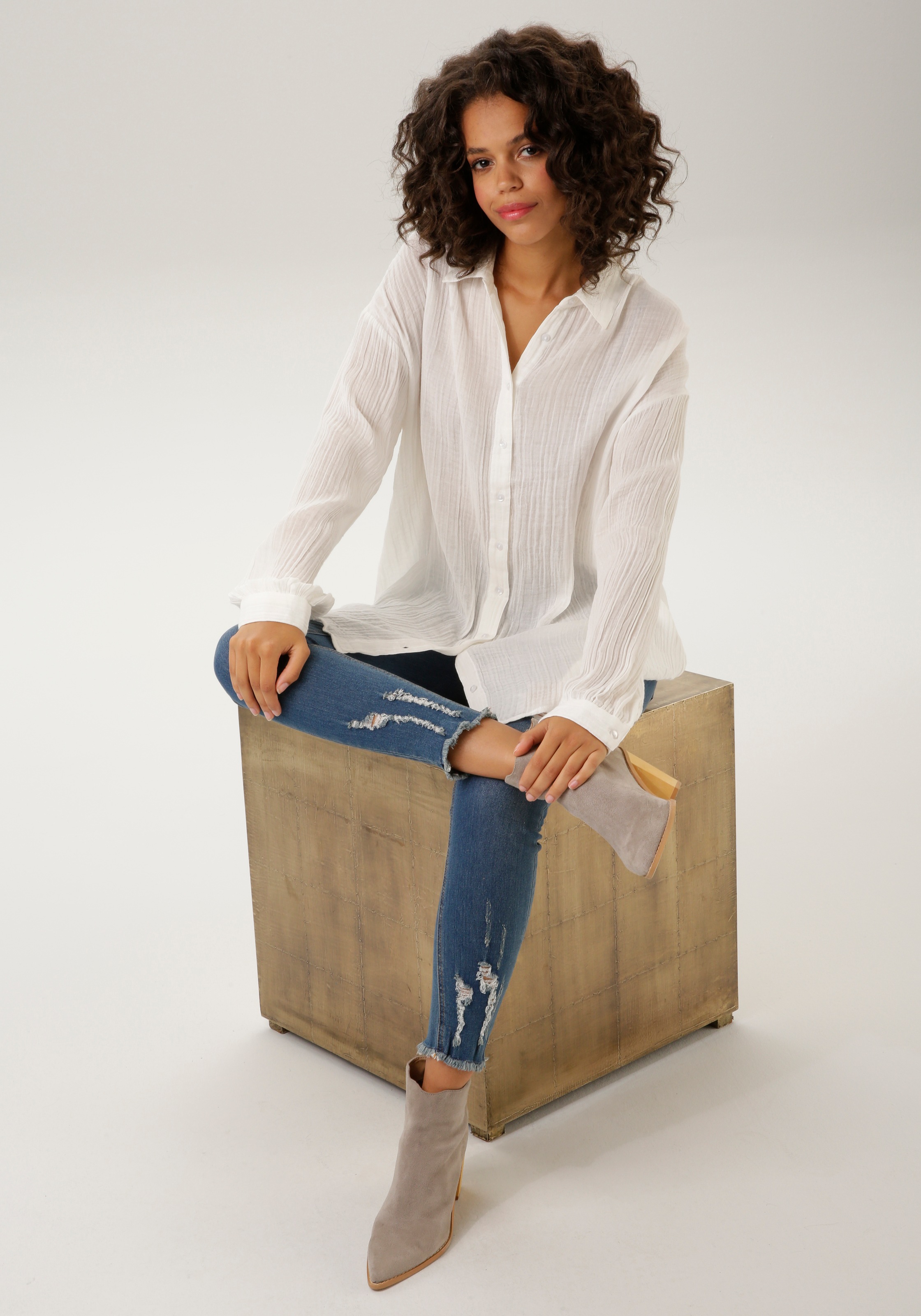 Aniston Casual Women Shirt Blouse White 48 3