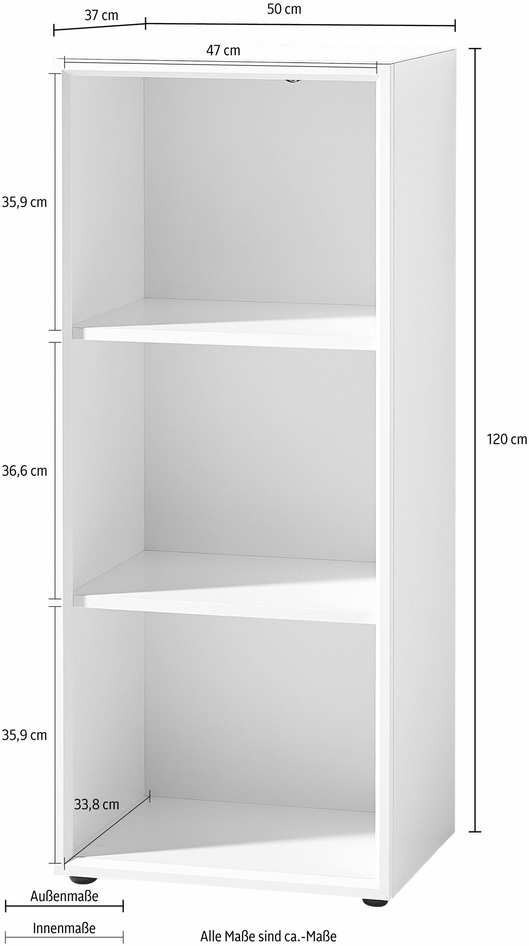 Thumbnail - GERMANIA Aktenregal "GW-Monteria" in 2 Höhen, Fächer mit Ordnerhöhe, Breite 50 cm, Made in Germany