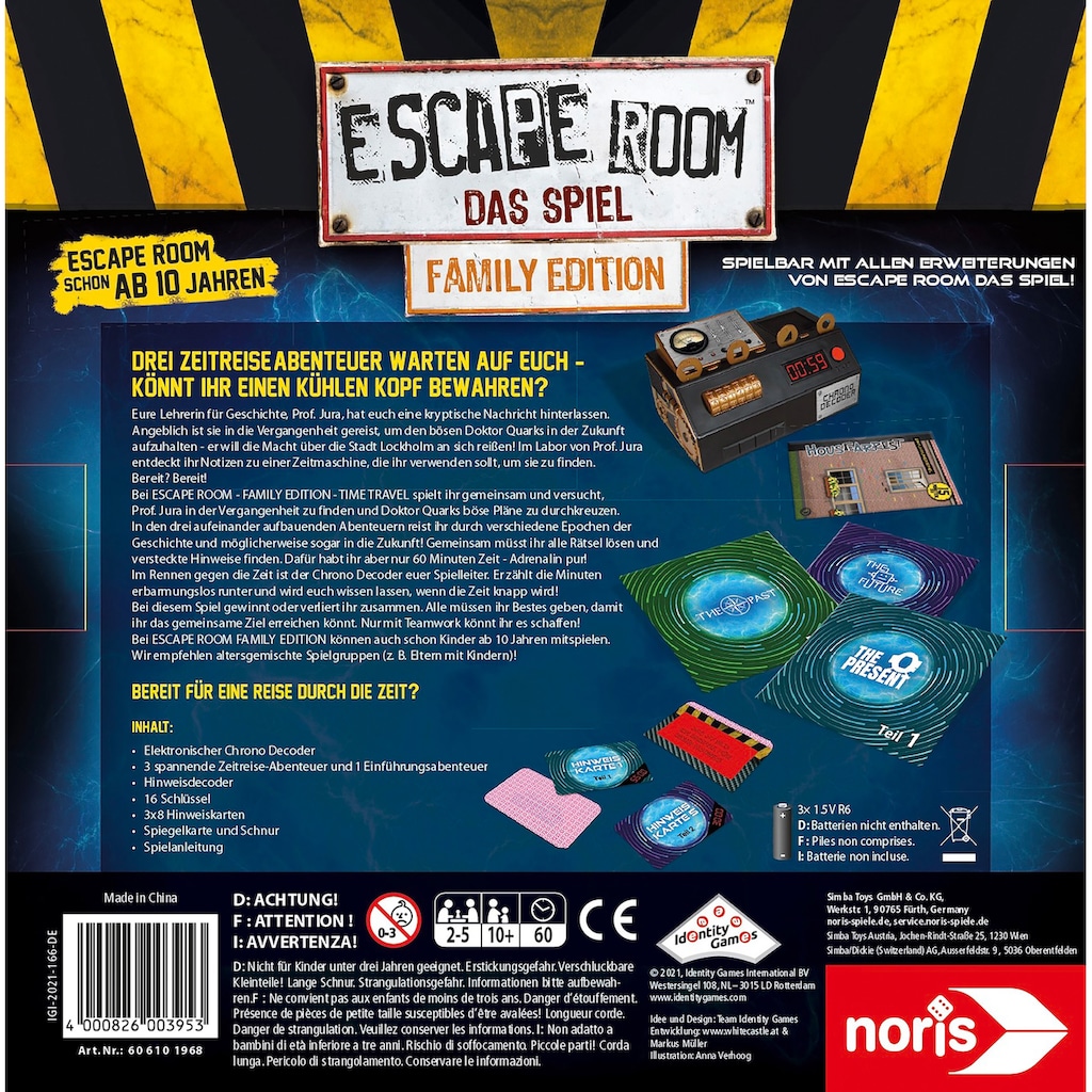 Noris Spiel »Escape Room Time Travel«