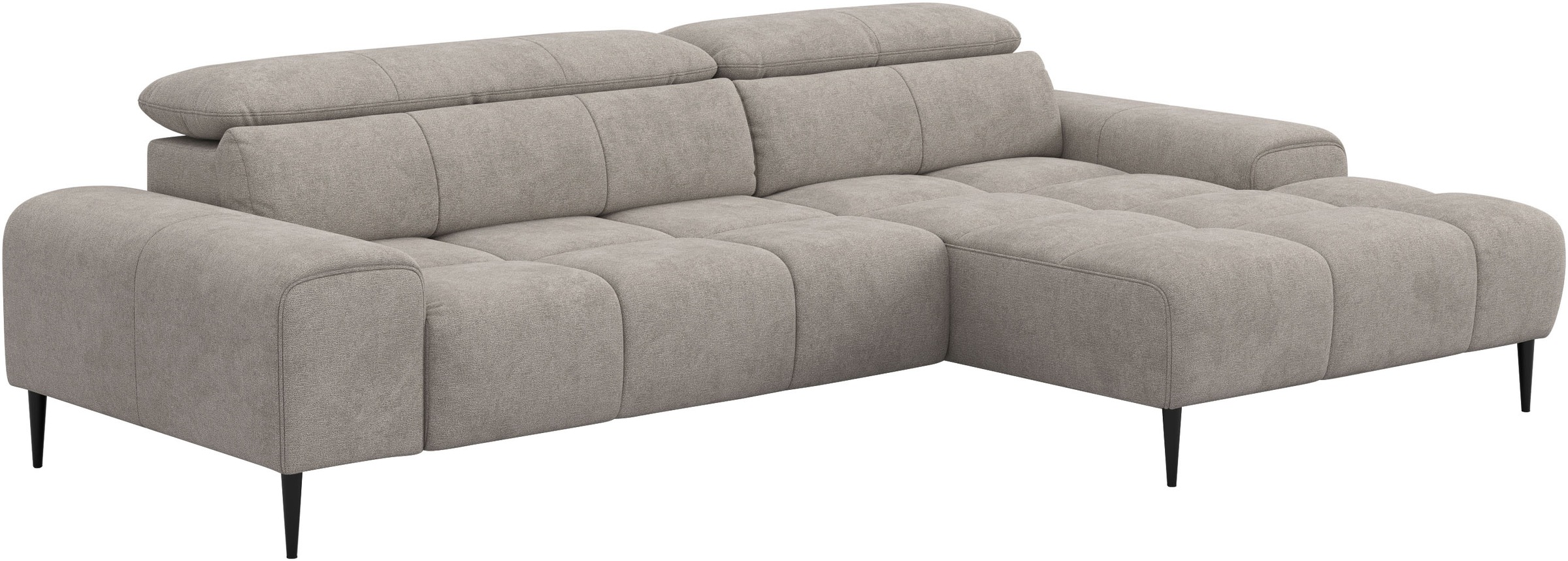 COTTA Ecksofa »Theo L-Form, B: 290 cm« mit Kopfteilverstellung, optional Sitztiefenverstellung