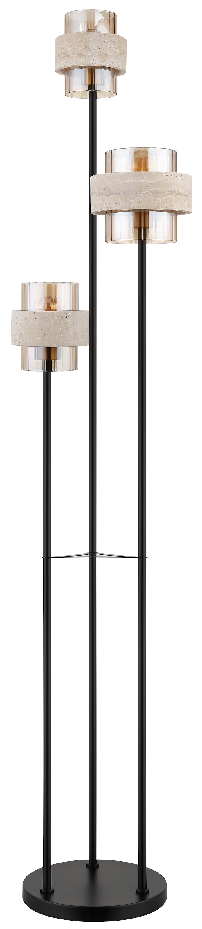 GLOBO LIGHTING Stehlampe »DAREN« E27 1 Stk. Stehleuchte Fußtrittschalter