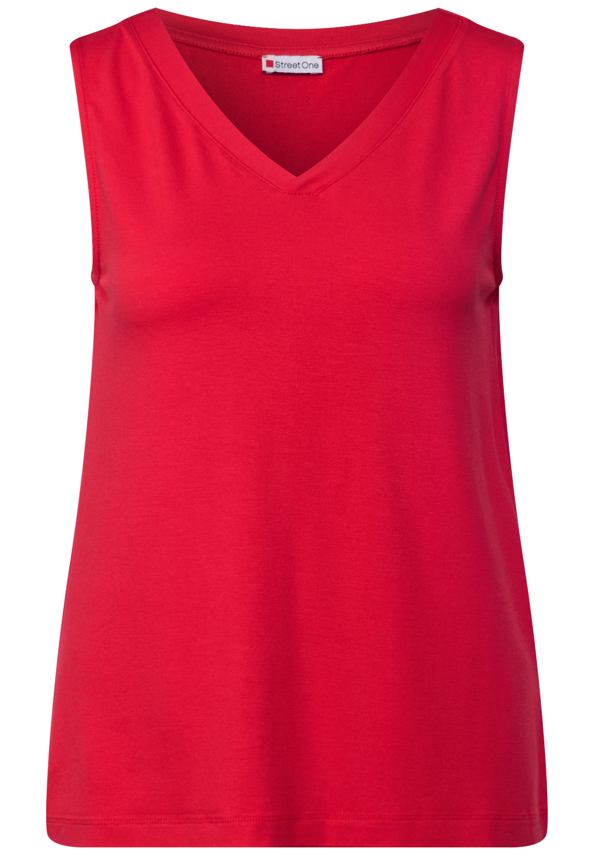 STREET ONE T-Shirt, aus elastischem Materialmix