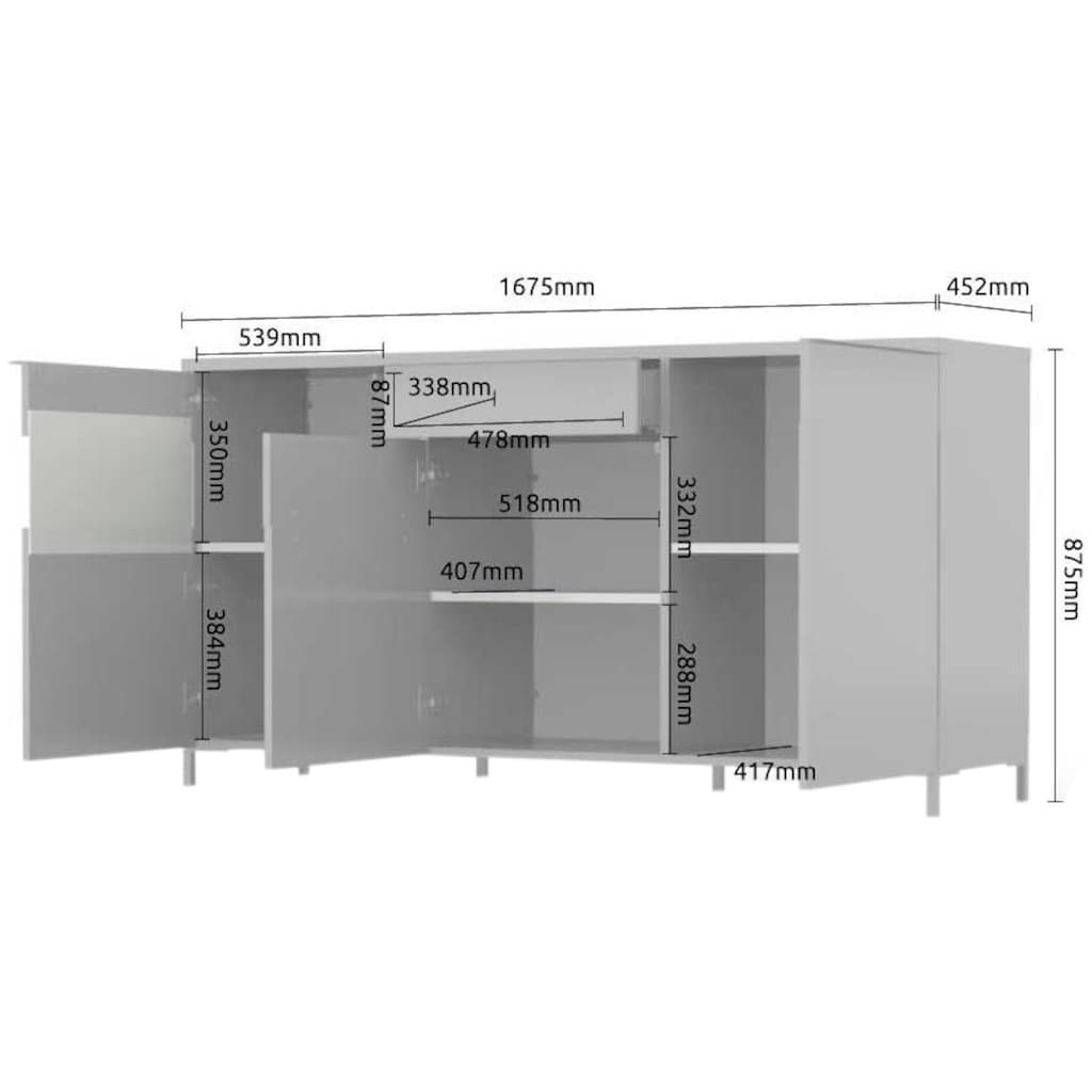 Places of Style Sideboard »Onyx«