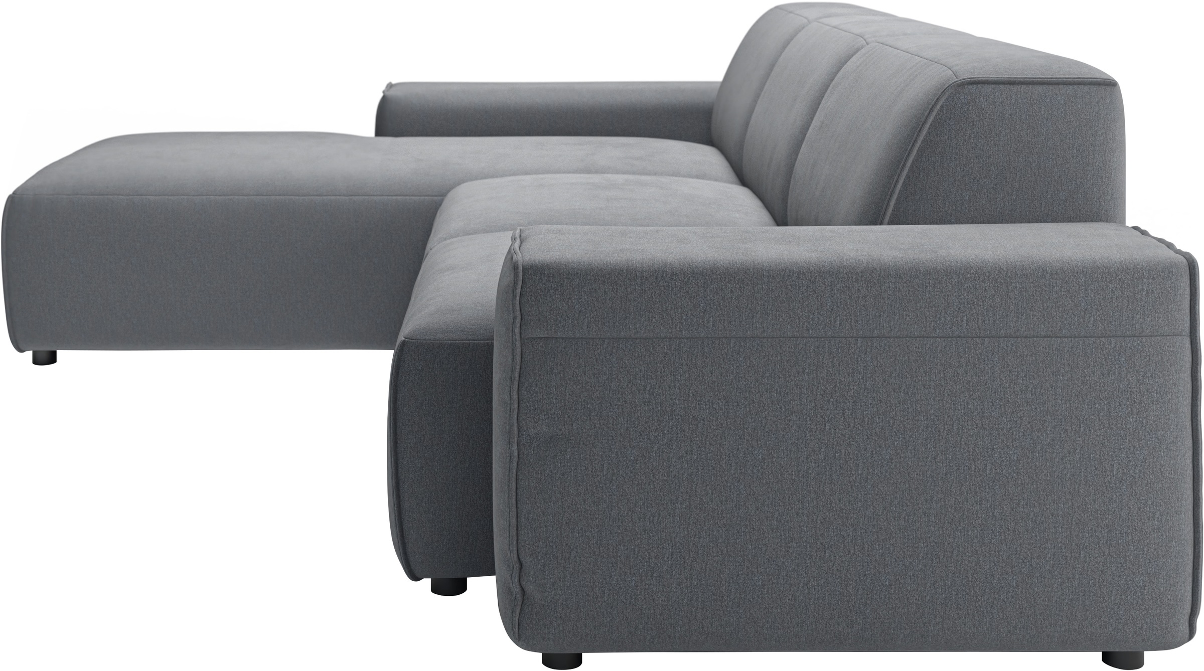 andas Ecksofa »Glimminge L-Form auch in Breitcord, Feincord + Easy care-Bezug,«, Breite 264, Zierkissen