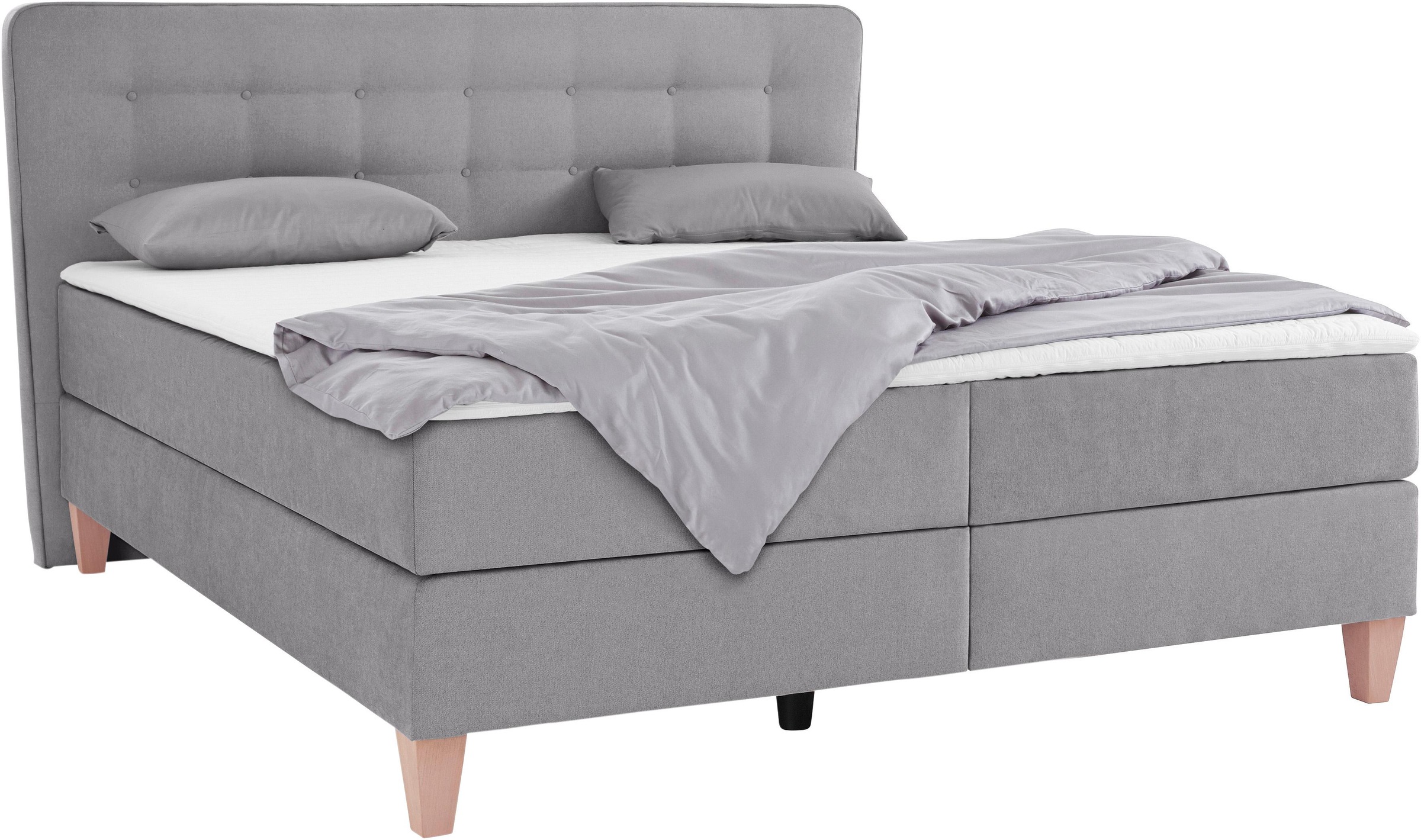 Home affaire Boxspringbett »Ascola«, incl. Topper, 5, Breiten, 3 Ausführungen, 2 Härtegrade