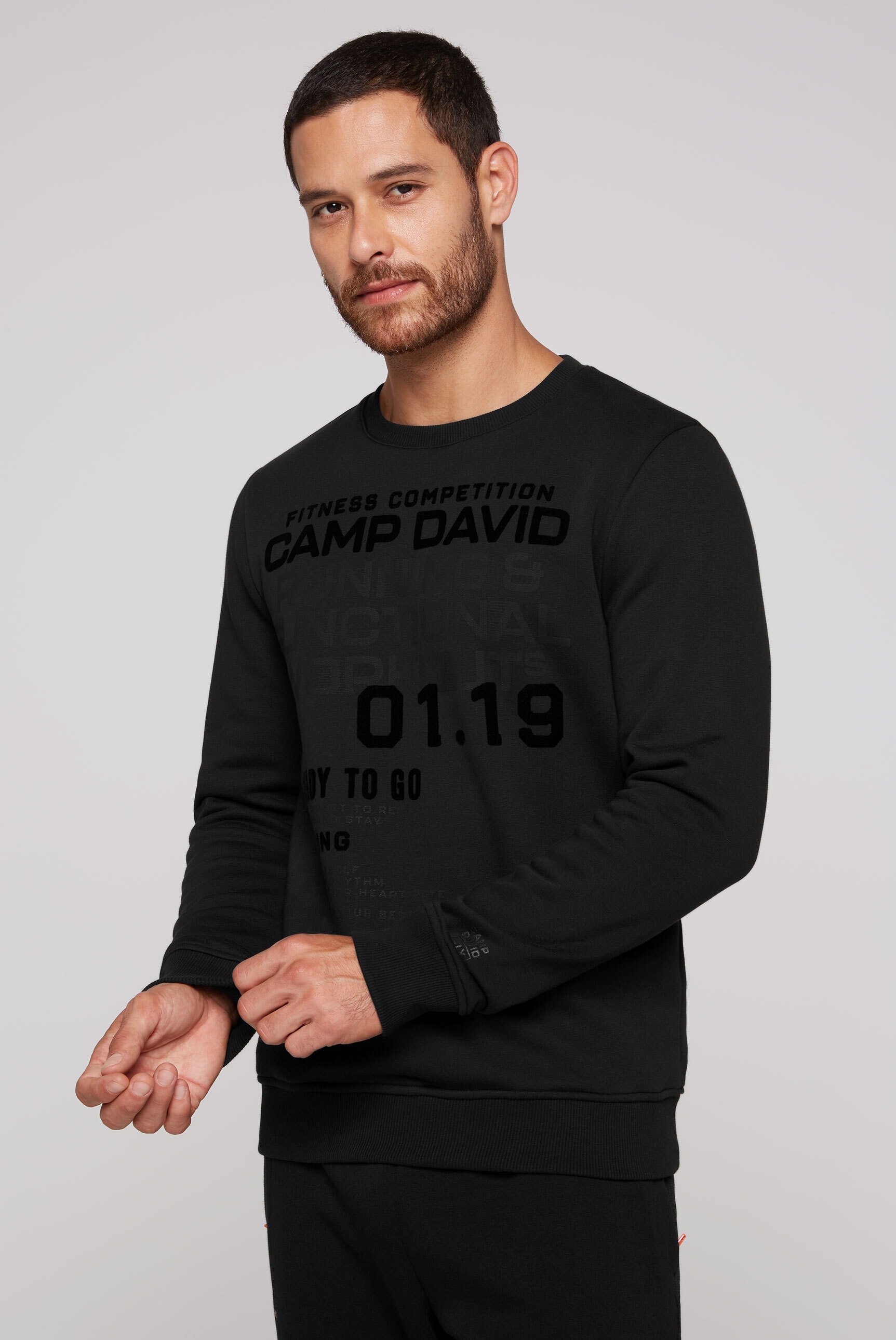 CAMP DAVID Sweater, mit Baumwolle