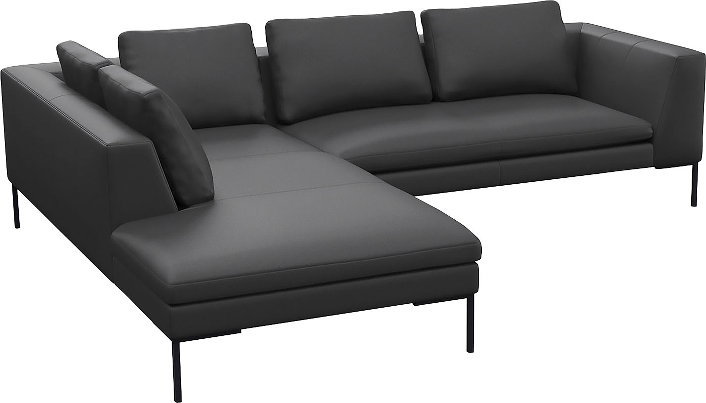 FLEXLUX Ecksofa "Loano, superbequemer Sitzkomfort durch Kaltschaum im Sitz" günstig online kaufen